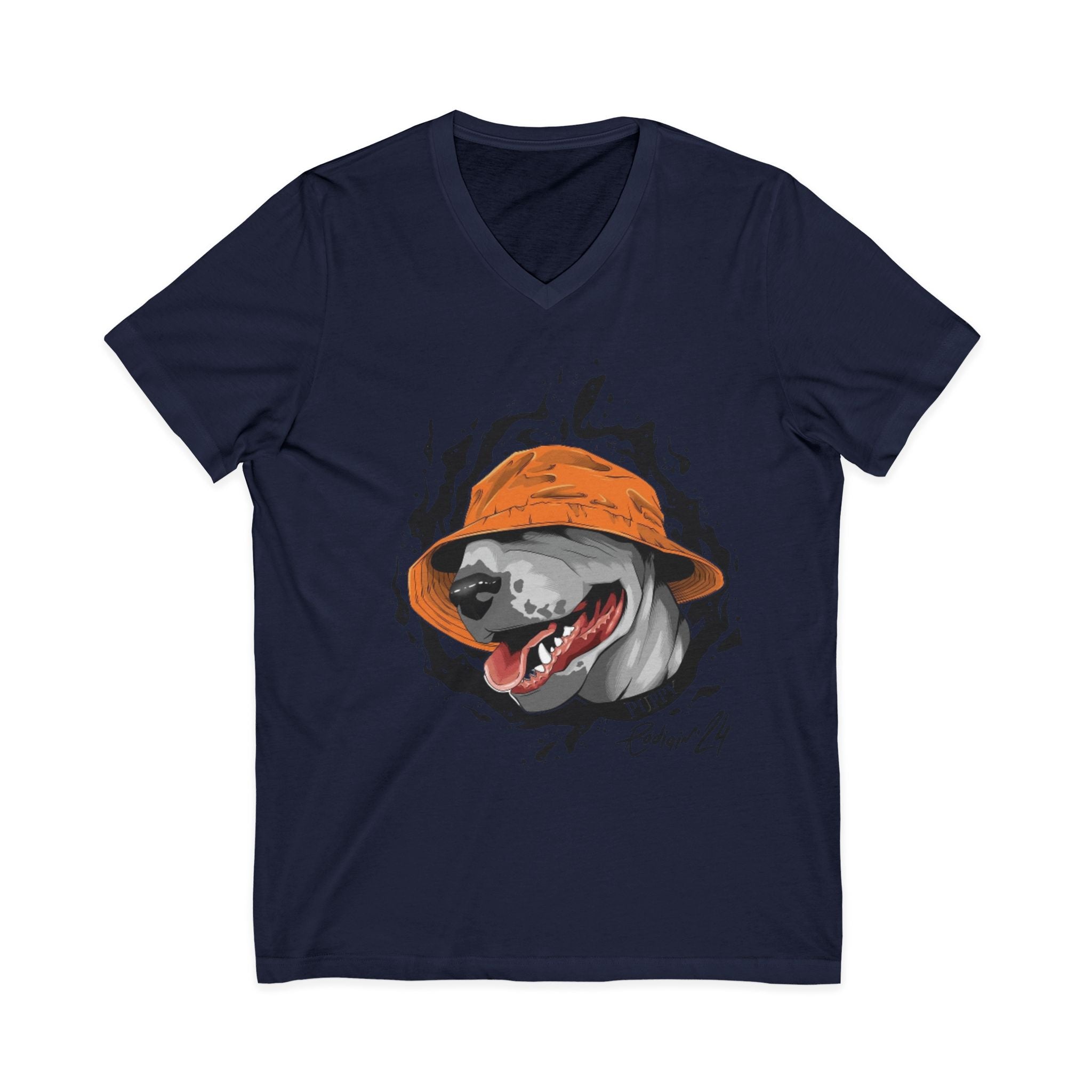 Unisex Jersey Short Sleeve V-Neck Tee