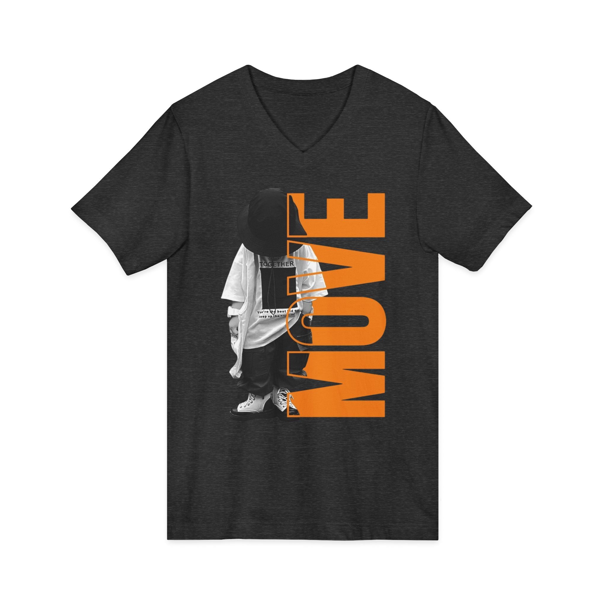 Unisex Jersey Short Sleeve V-Neck Tee