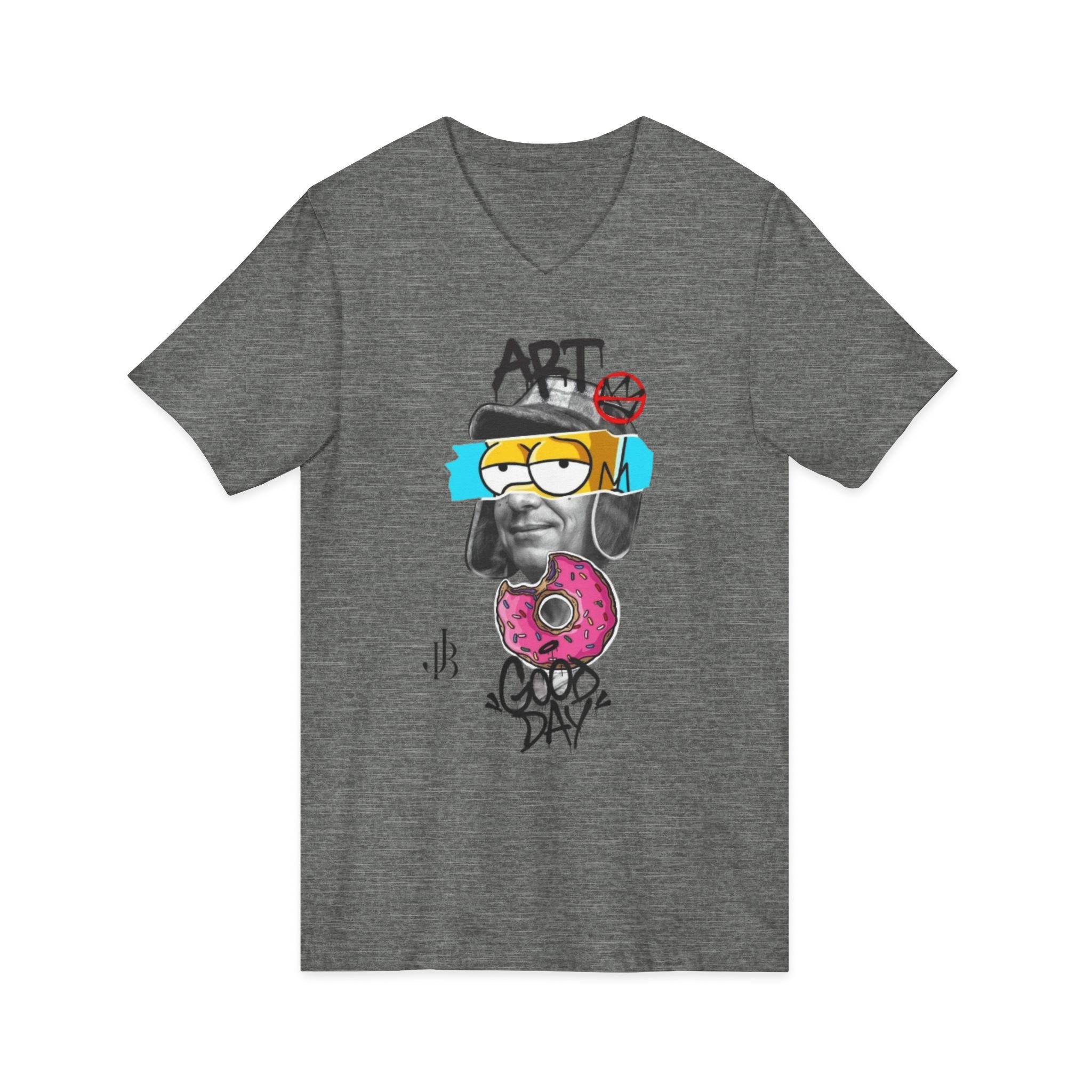 Unisex Jersey Short Sleeve V-Neck Tee