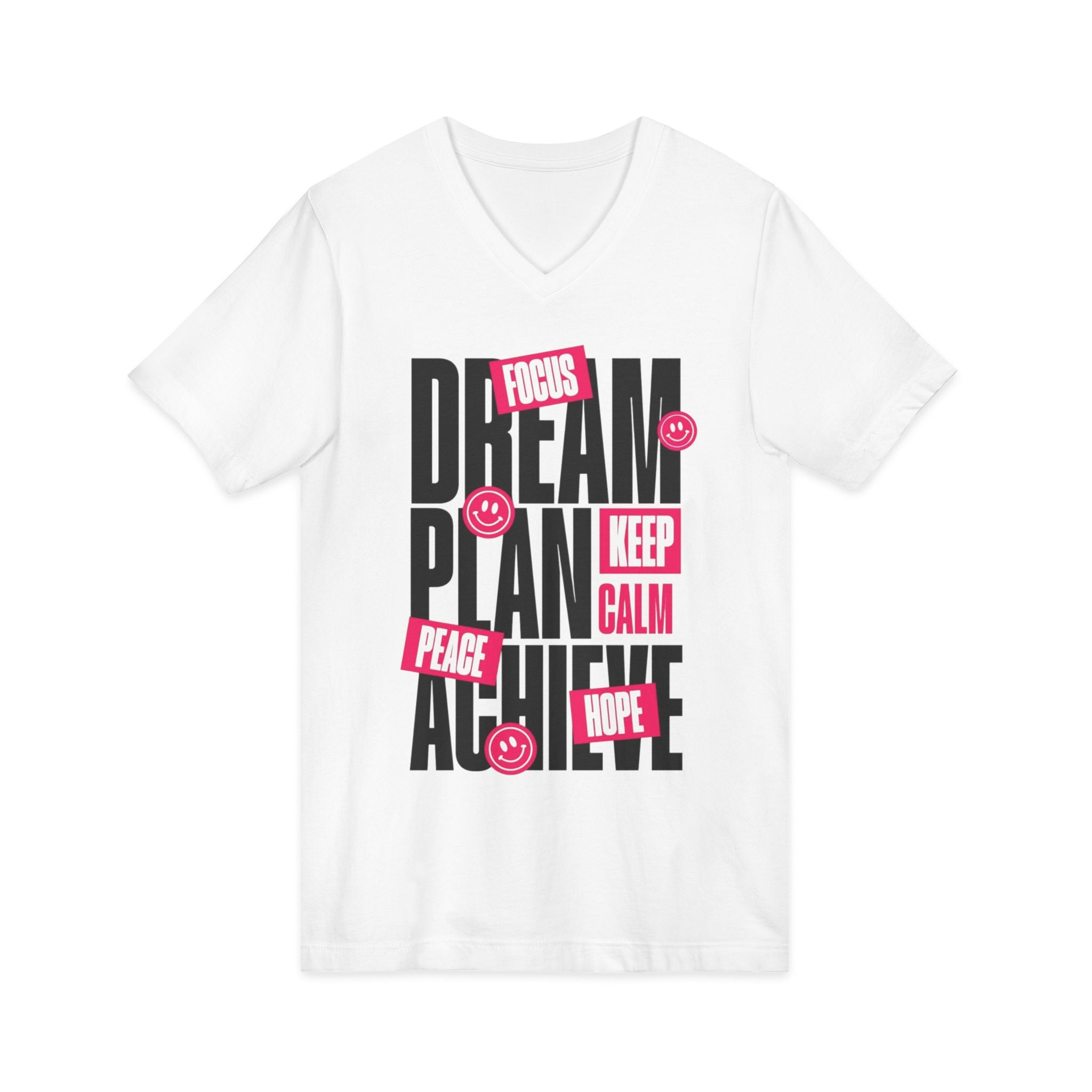 Unisex Jersey Short Sleeve V-Neck Tee