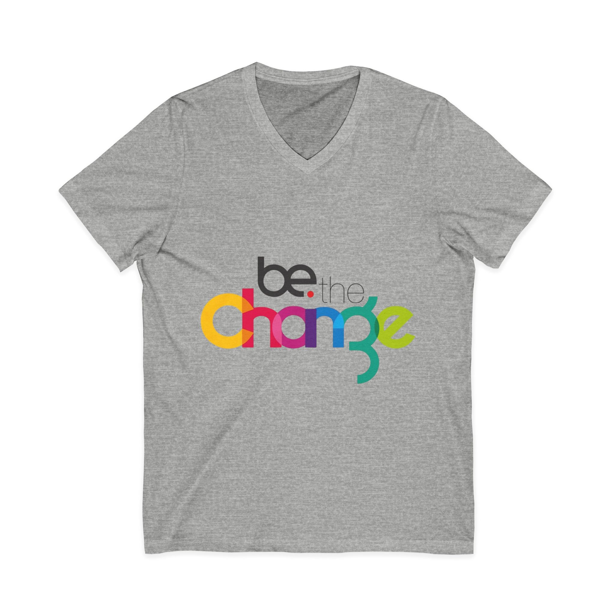 Unisex Jersey Short Sleeve V-Neck Tee