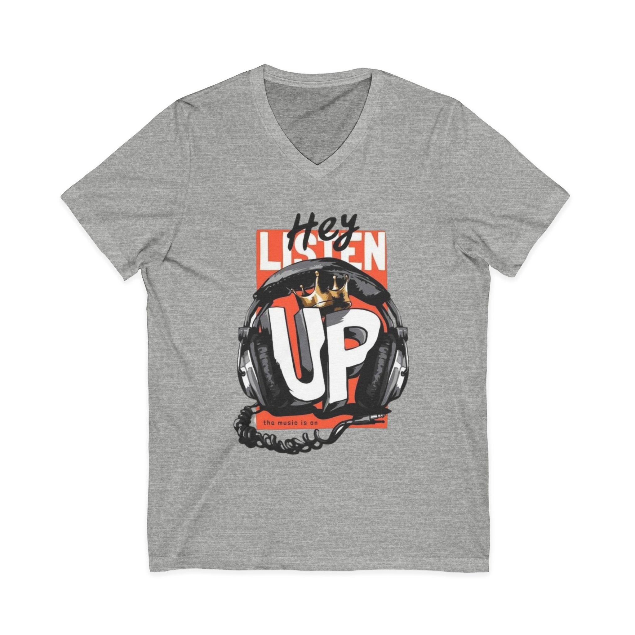 Unisex Jersey Short Sleeve V-Neck Tee