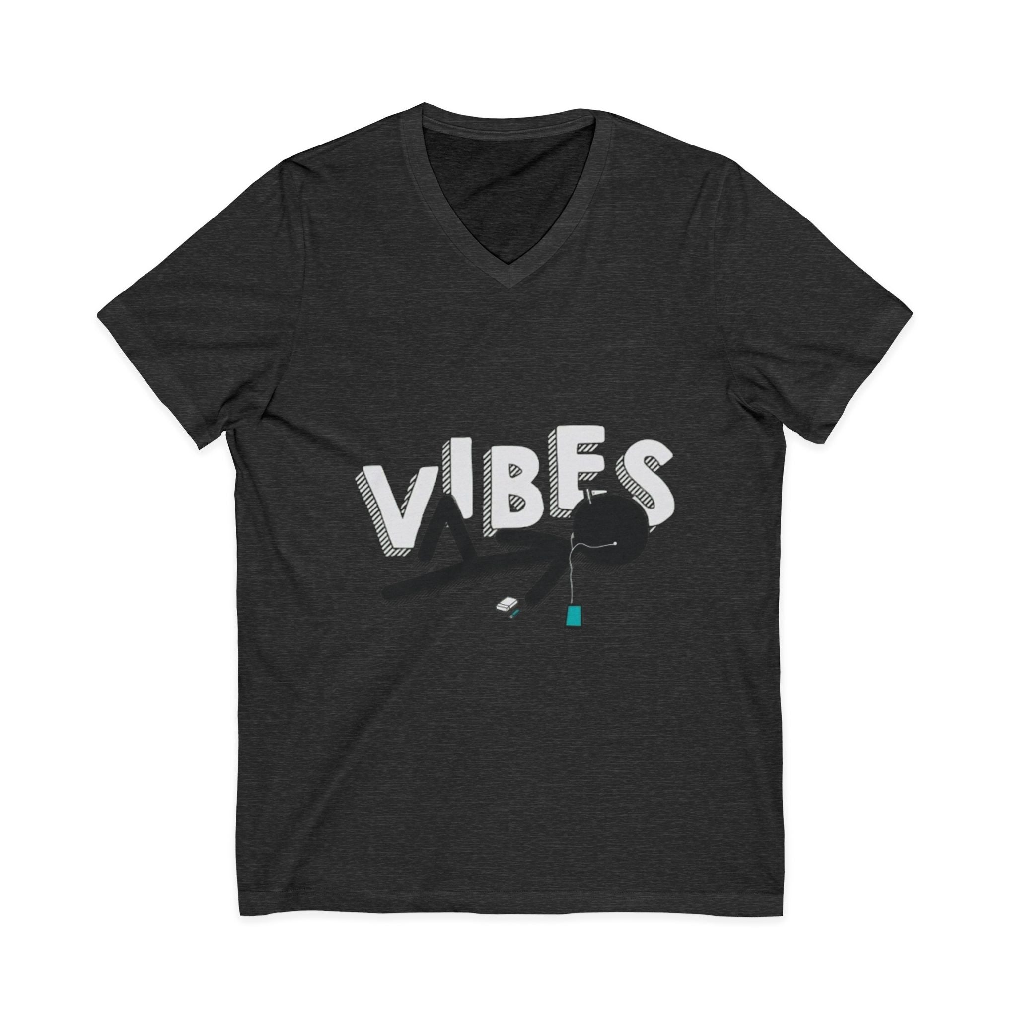 Unisex Jersey Short Sleeve V-Neck Tee