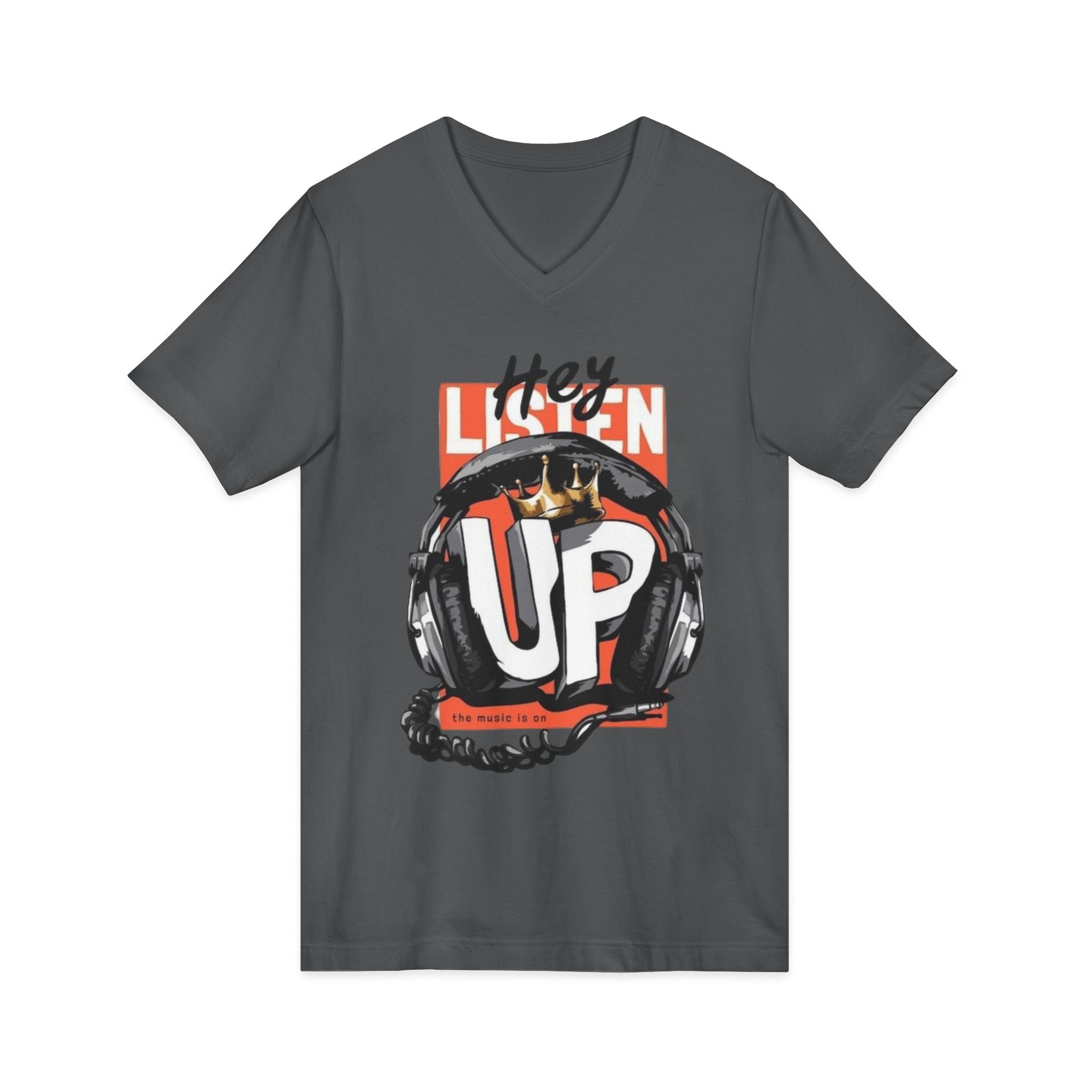 Unisex Jersey Short Sleeve V-Neck Tee