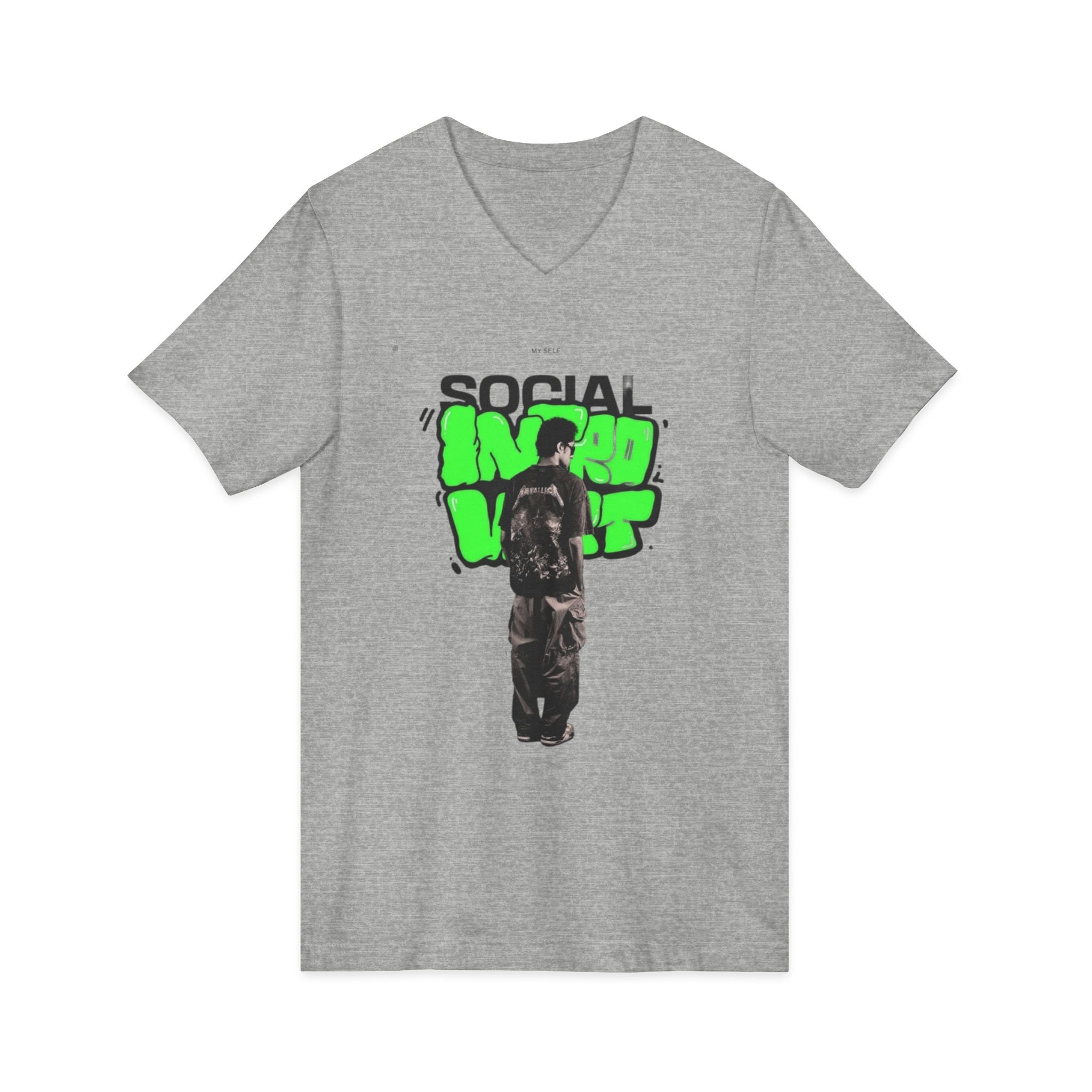 Unisex Jersey Short Sleeve V-Neck Tee