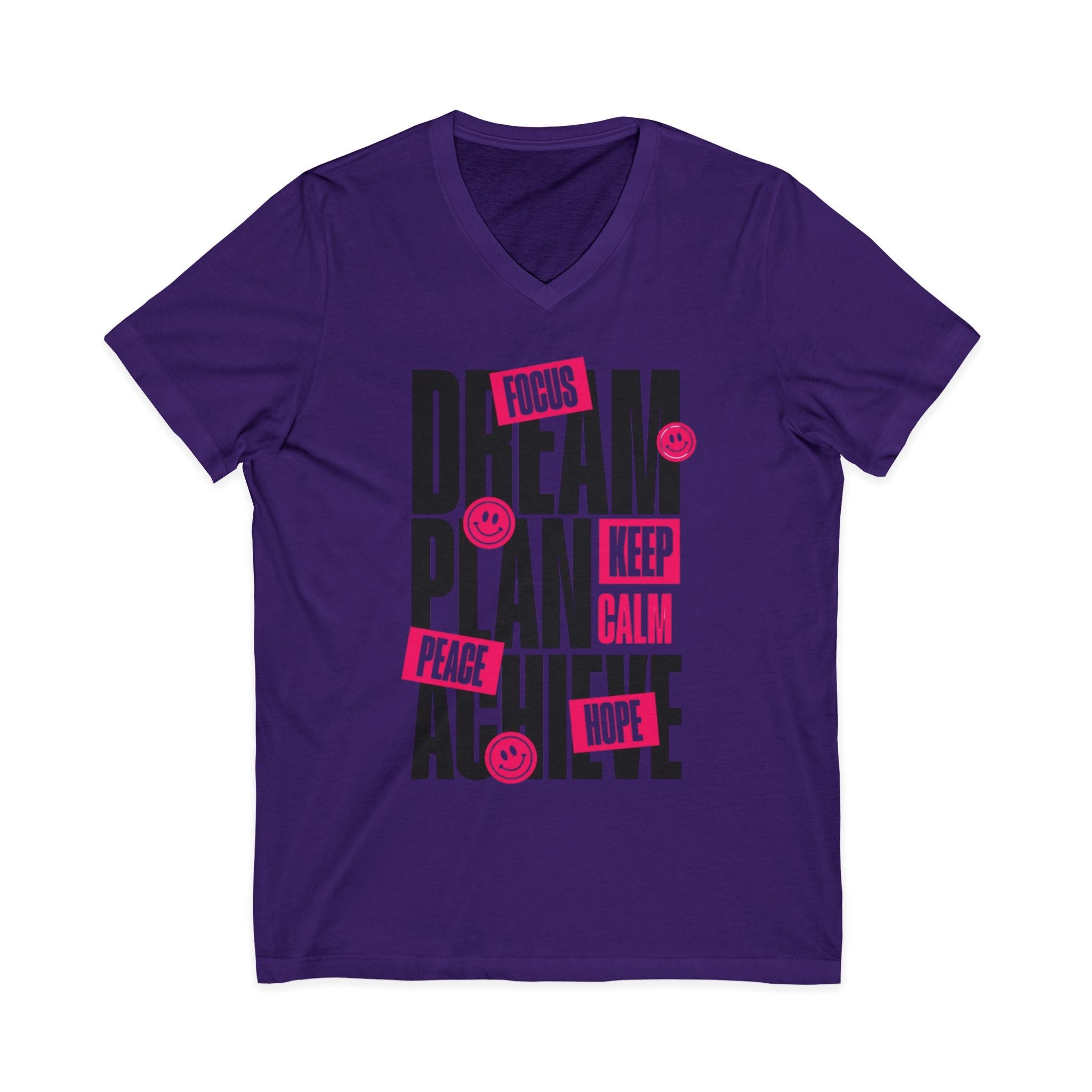 Unisex Jersey Short Sleeve V-Neck Tee