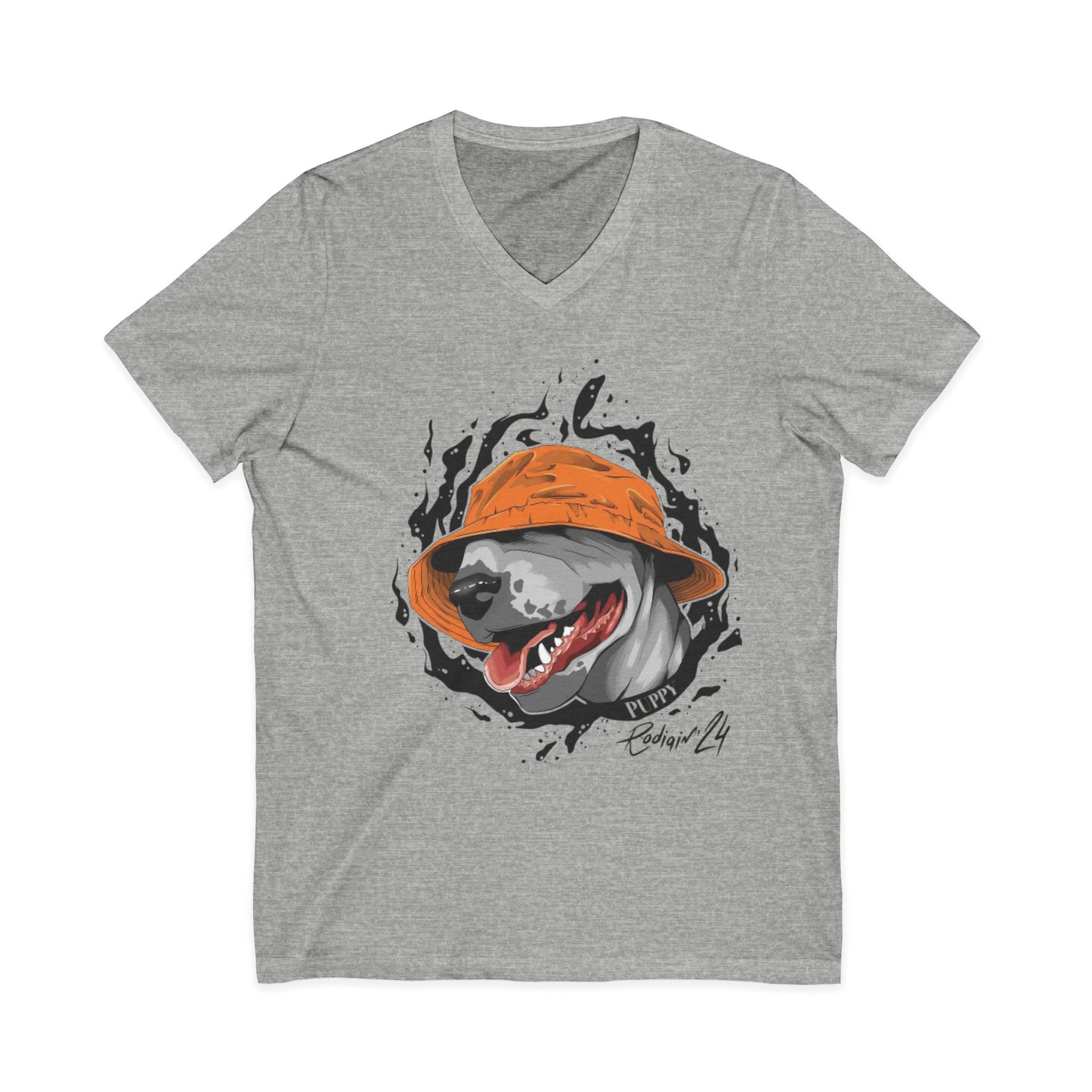 Unisex Jersey Short Sleeve V-Neck Tee