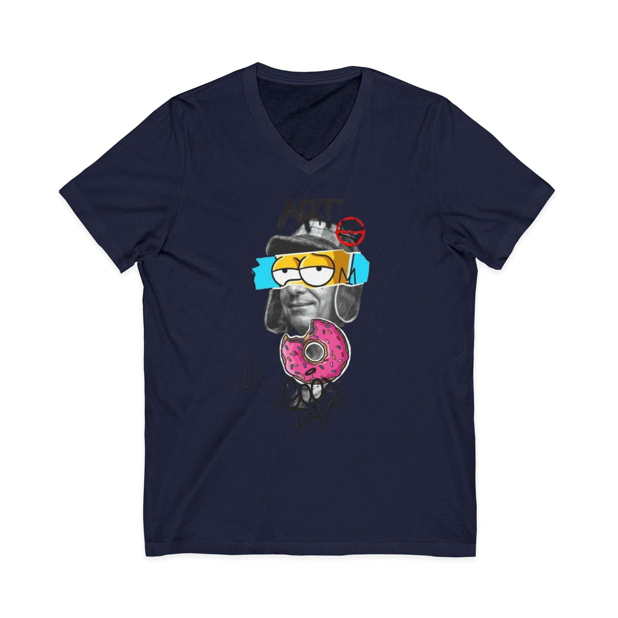 Unisex Jersey Short Sleeve V-Neck Tee