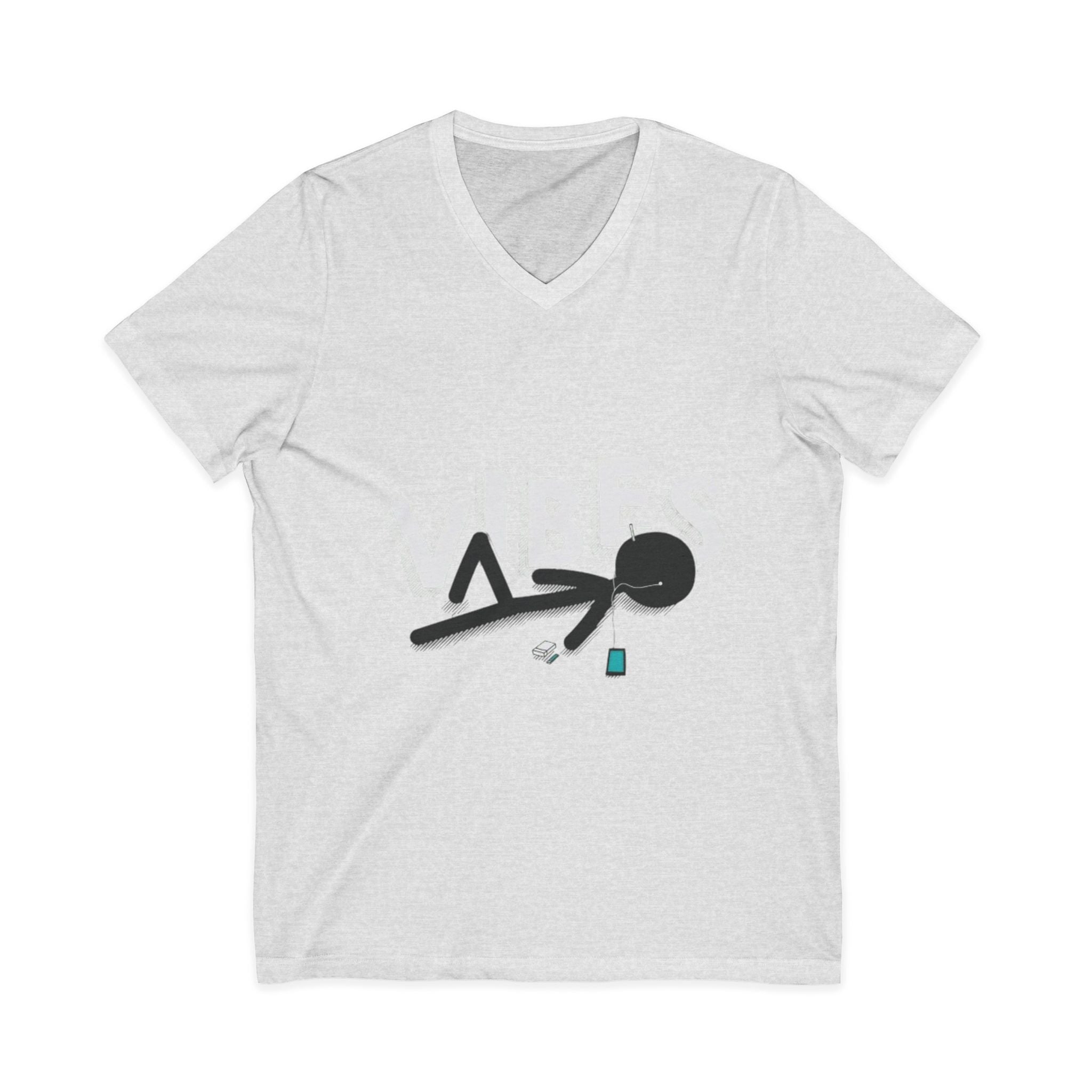 Unisex Jersey Short Sleeve V-Neck Tee