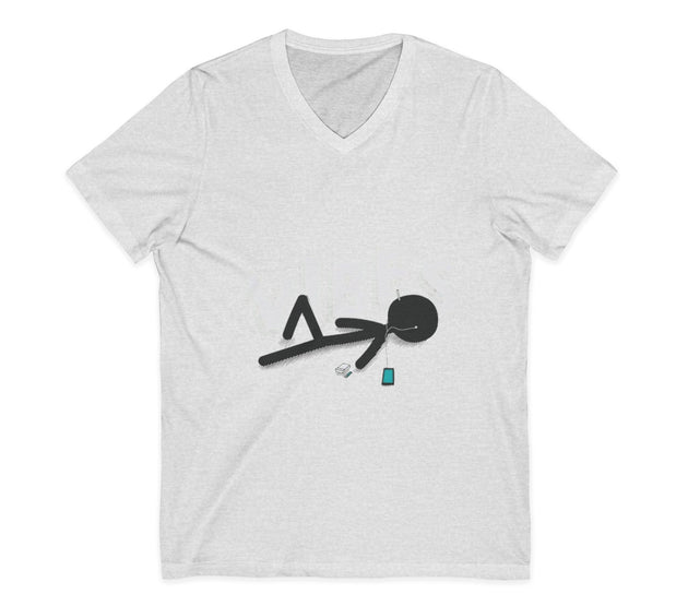 Unisex Jersey Short Sleeve V-Neck Tee