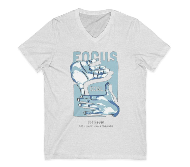 Unisex Jersey Short Sleeve V-Neck Tee