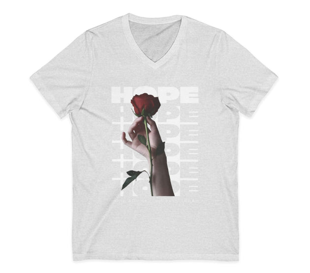 Unisex Jersey Short Sleeve V-Neck Tee