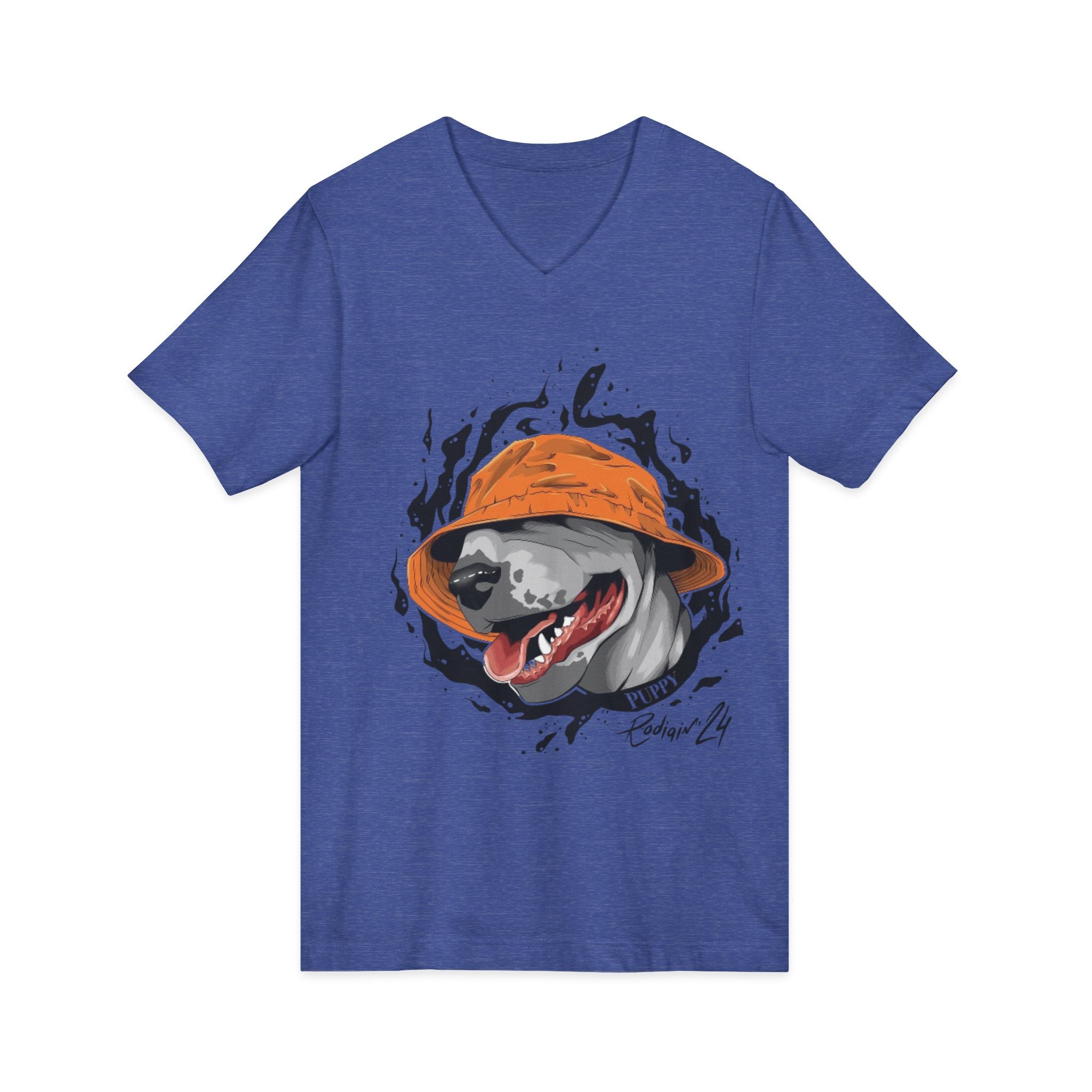 Unisex Jersey Short Sleeve V-Neck Tee