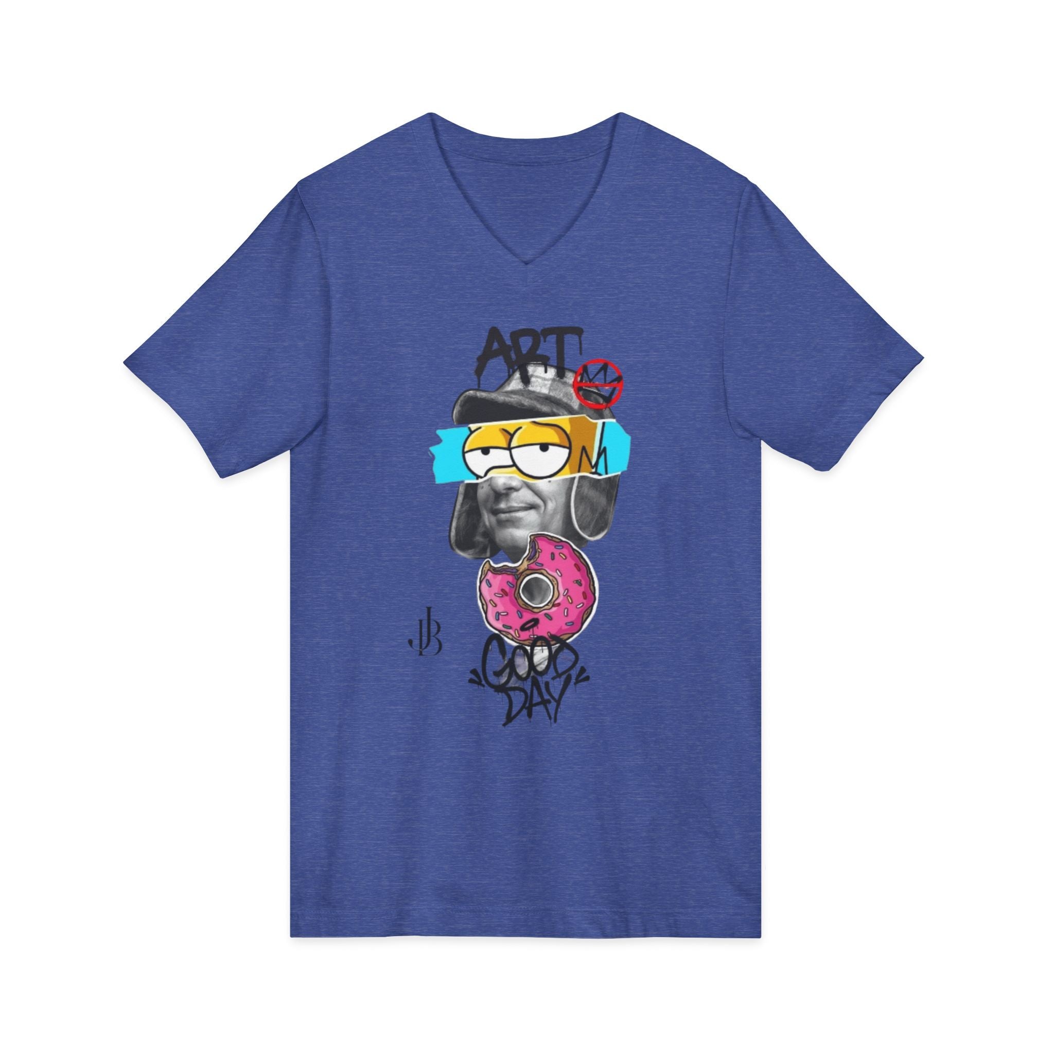 Unisex Jersey Short Sleeve V-Neck Tee