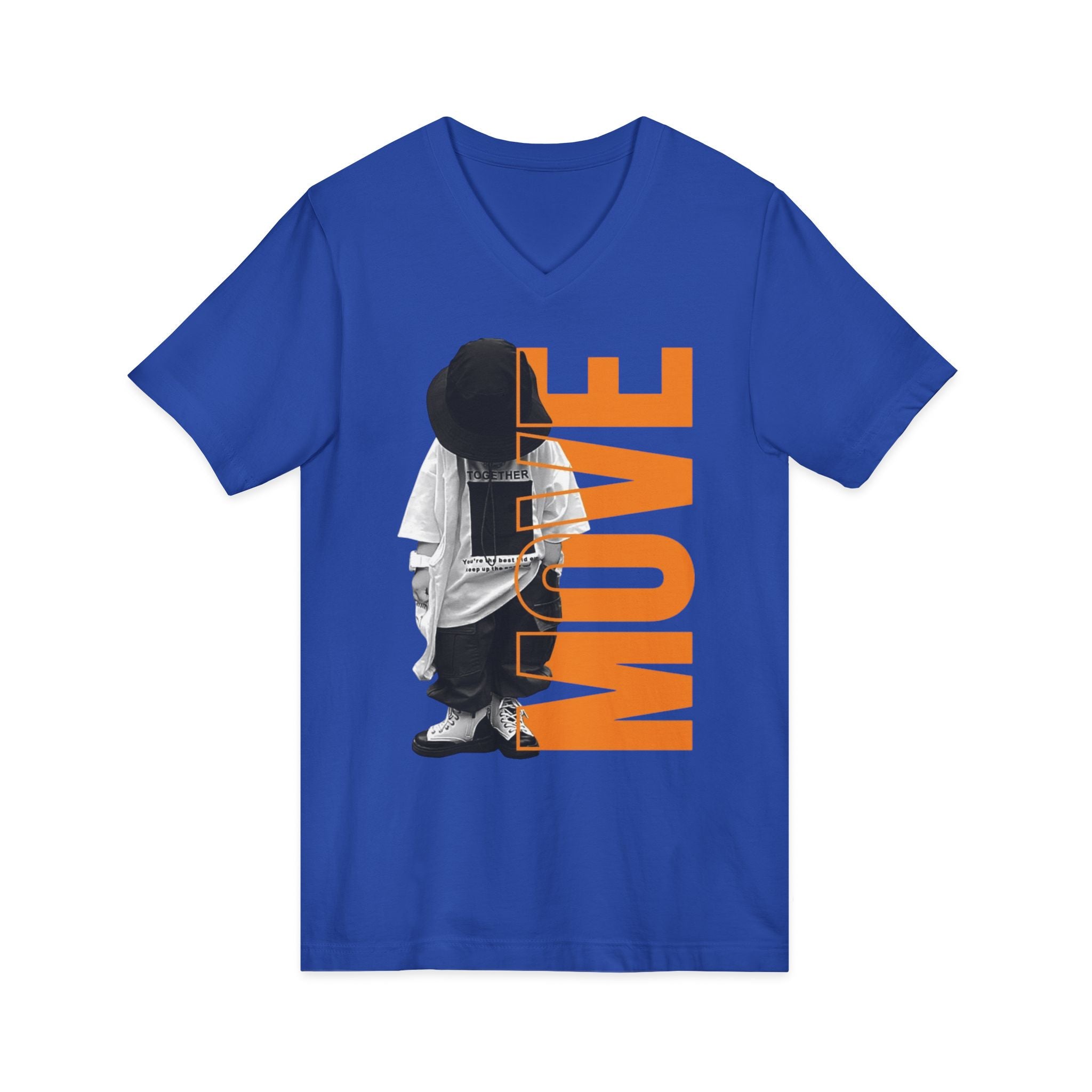 Unisex Jersey Short Sleeve V-Neck Tee