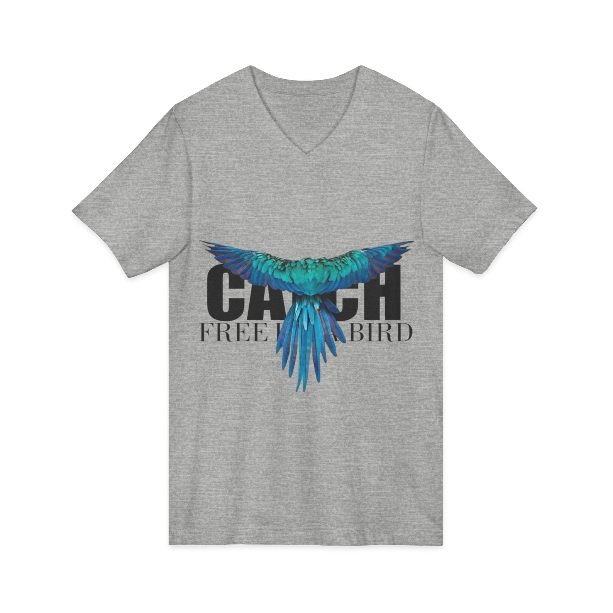 Unisex Jersey Short Sleeve V-Neck Tee