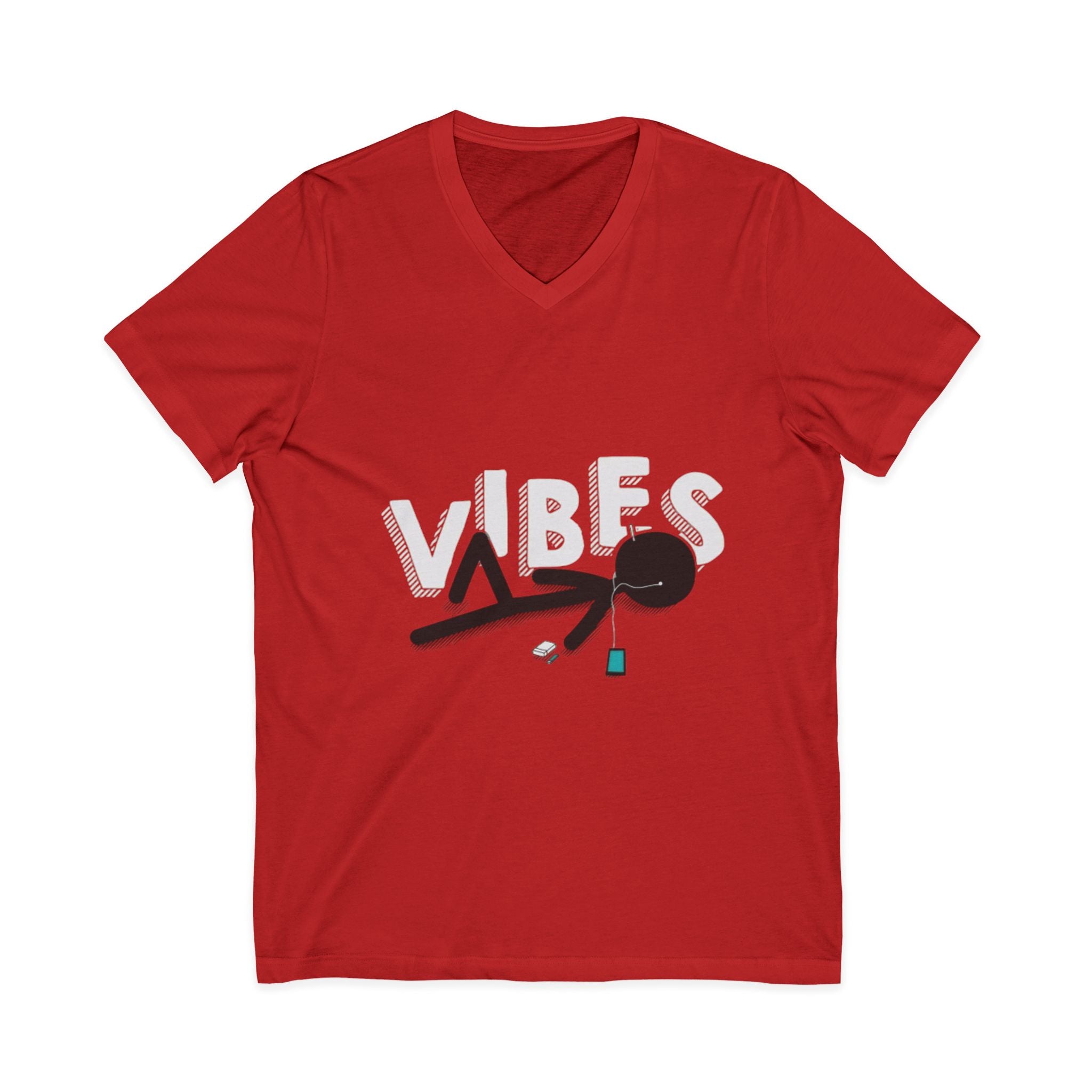 Unisex Jersey Short Sleeve V-Neck Tee