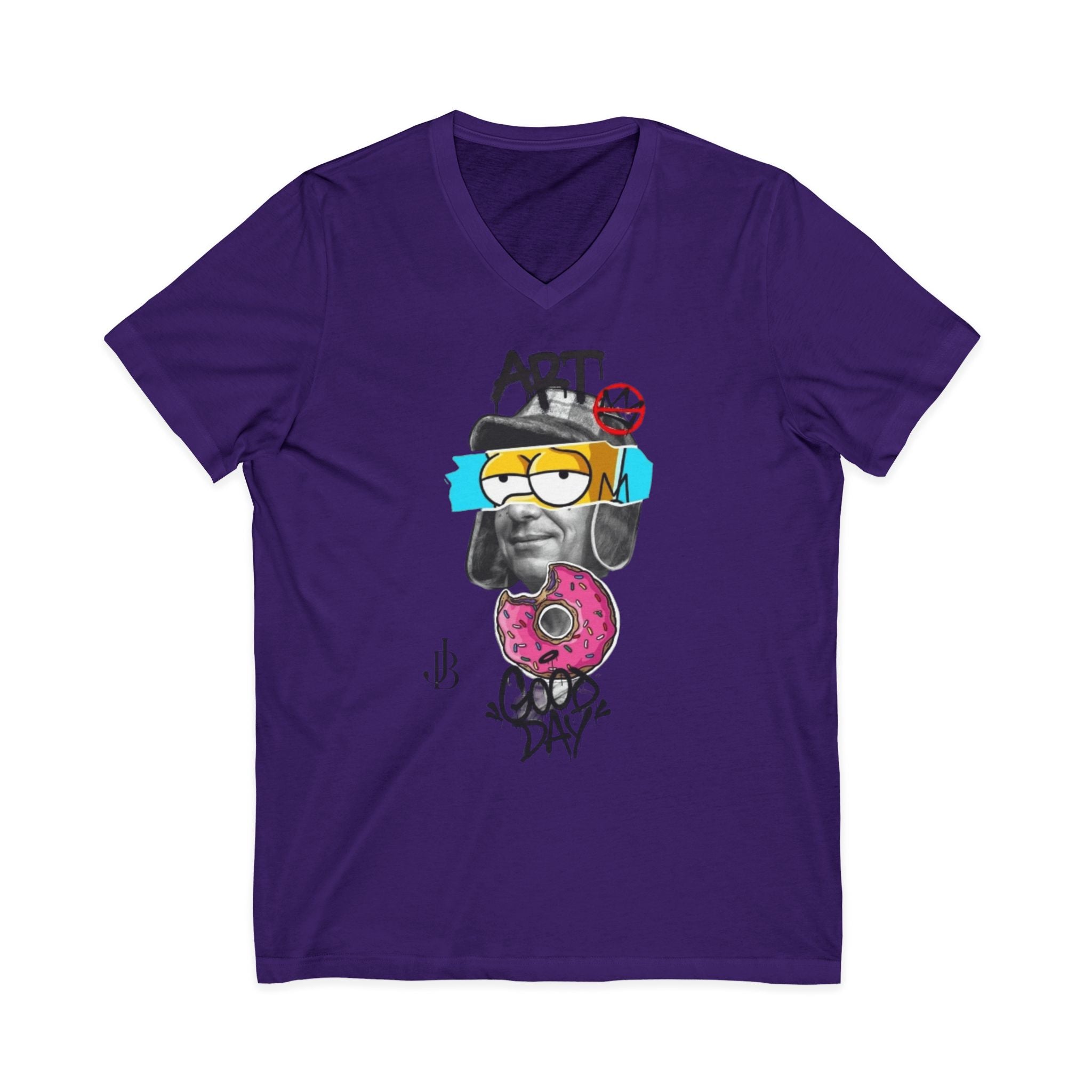 Unisex Jersey Short Sleeve V-Neck Tee