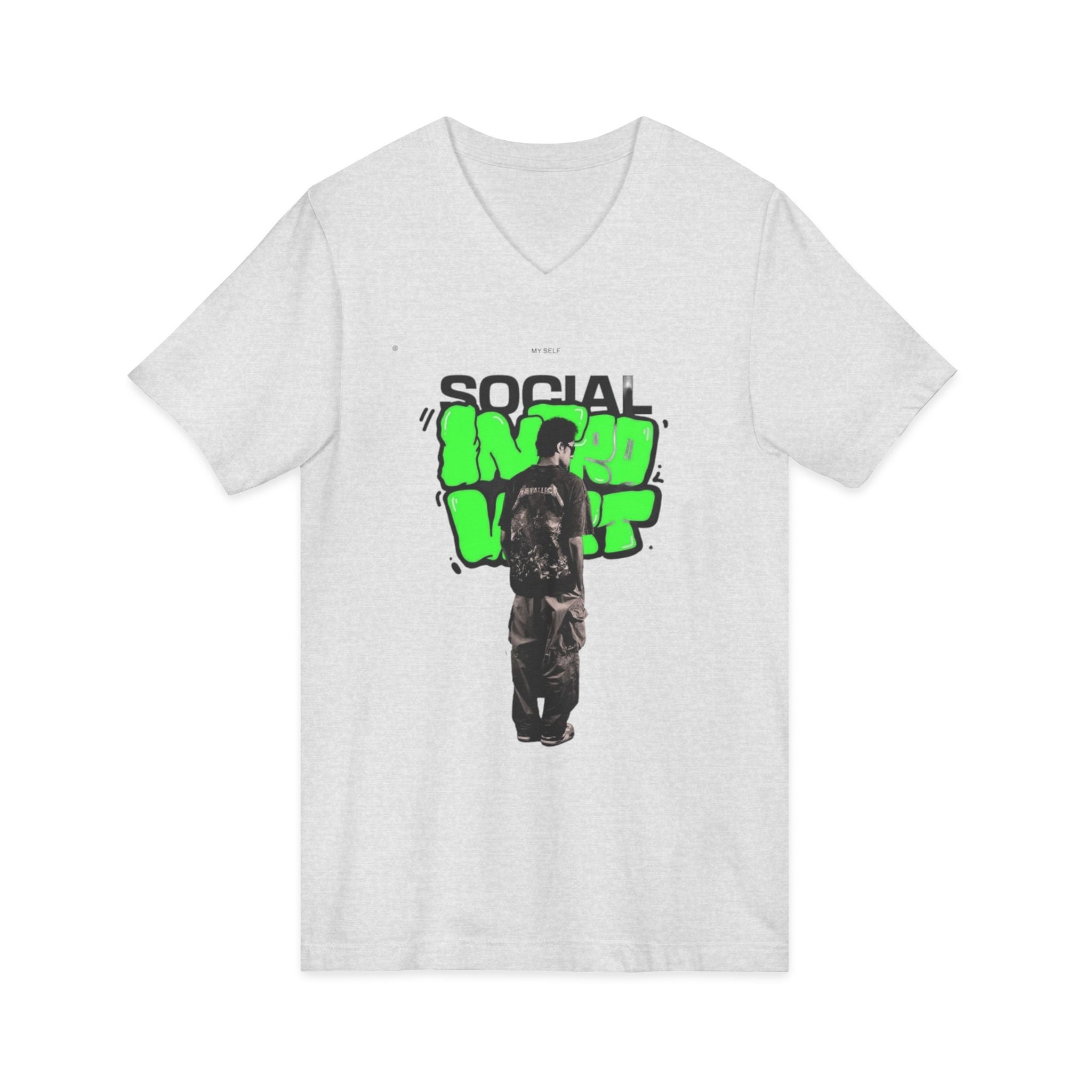 Unisex Jersey Short Sleeve V-Neck Tee