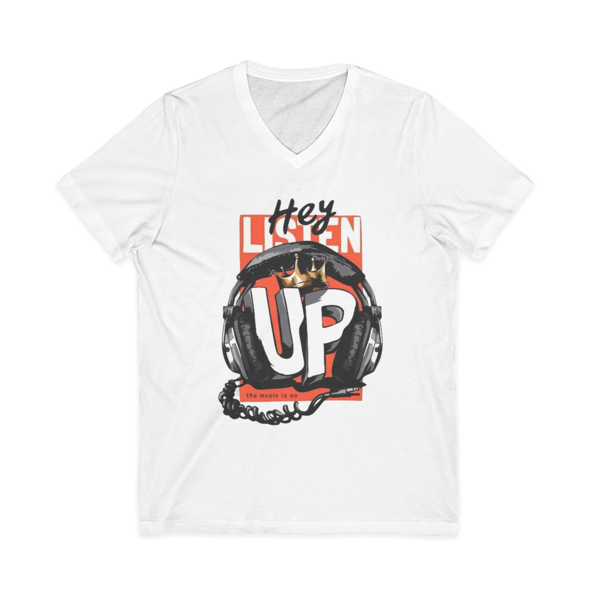 Unisex Jersey Short Sleeve V-Neck Tee