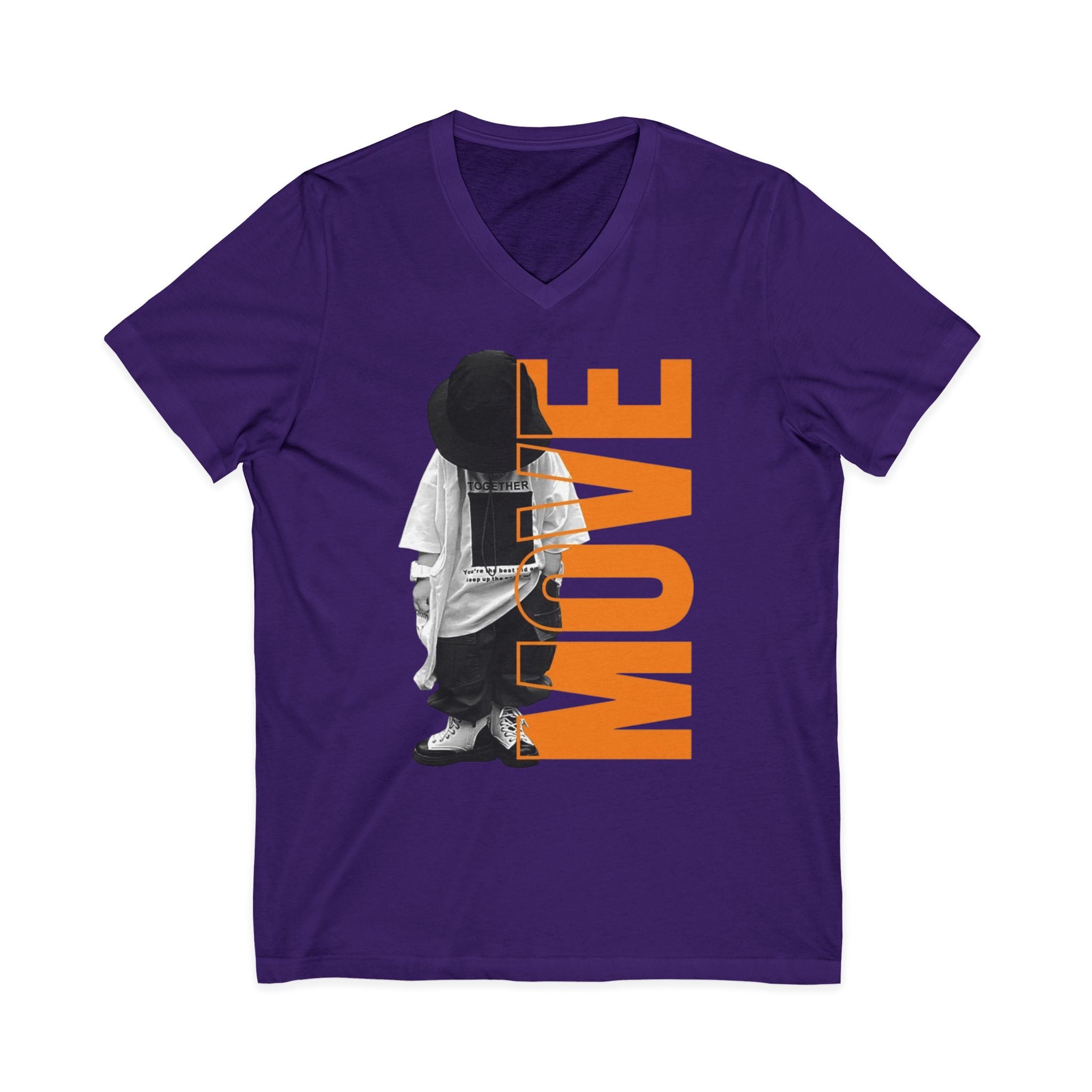 Unisex Jersey Short Sleeve V-Neck Tee