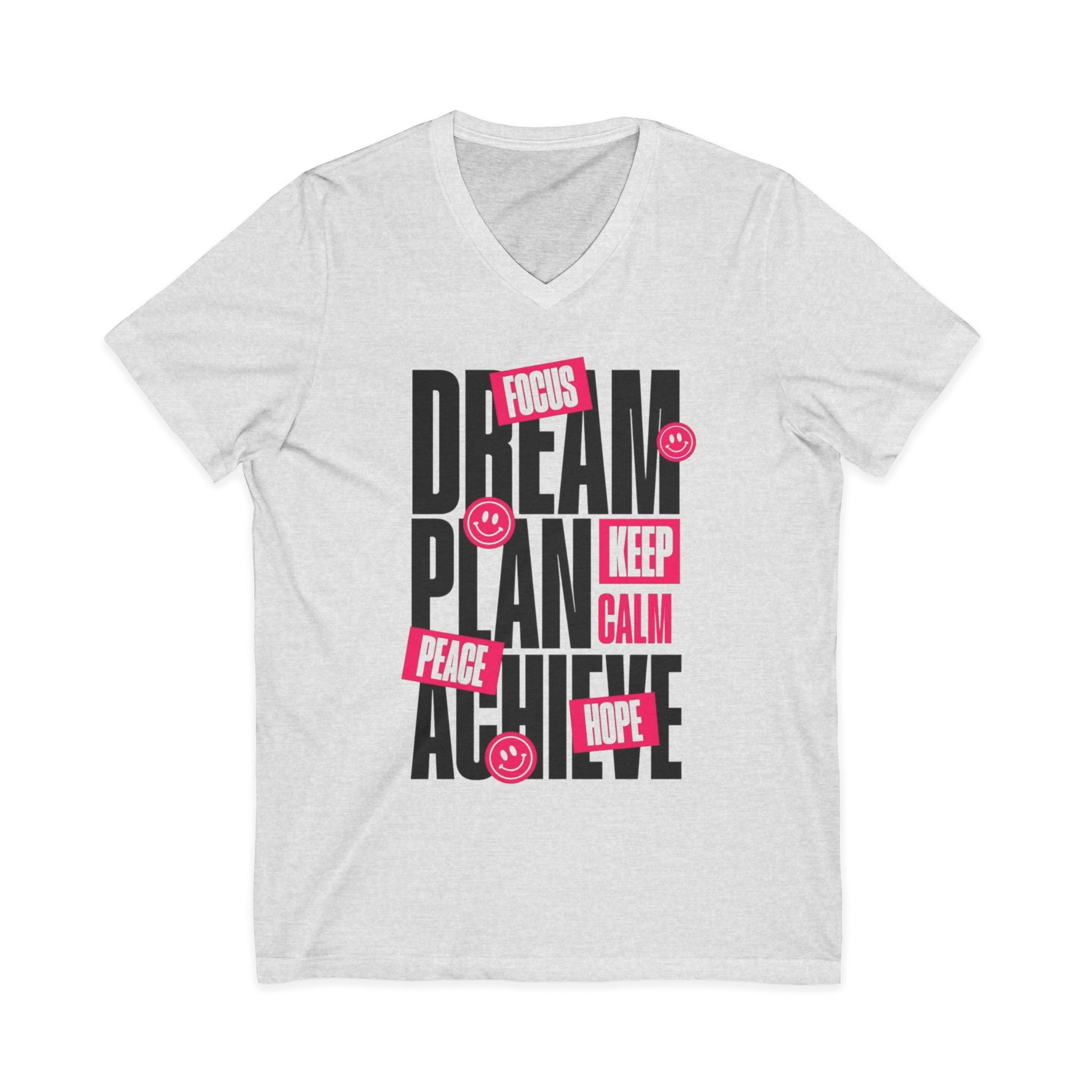 Unisex Jersey Short Sleeve V-Neck Tee