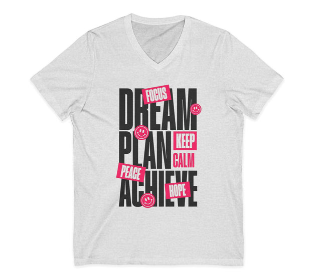 Unisex Jersey Short Sleeve V-Neck Tee