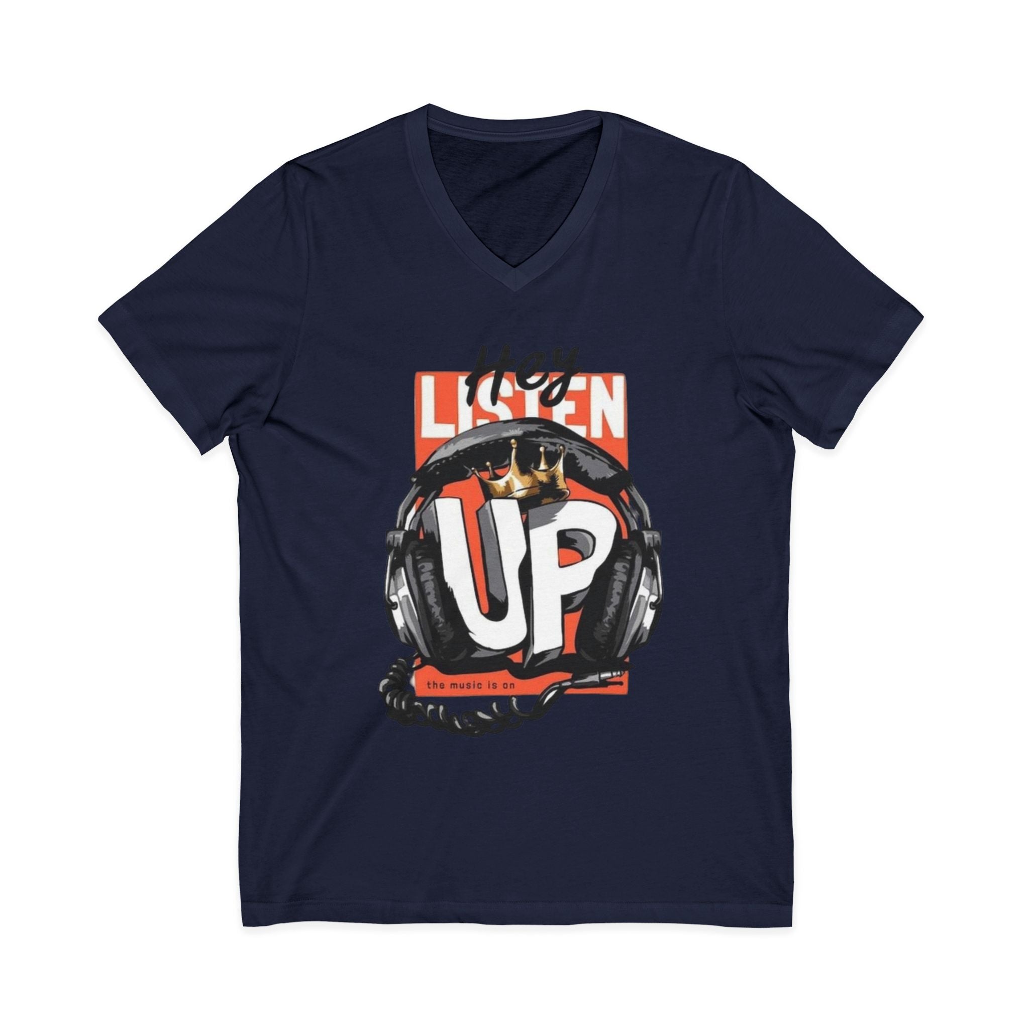 Unisex Jersey Short Sleeve V-Neck Tee