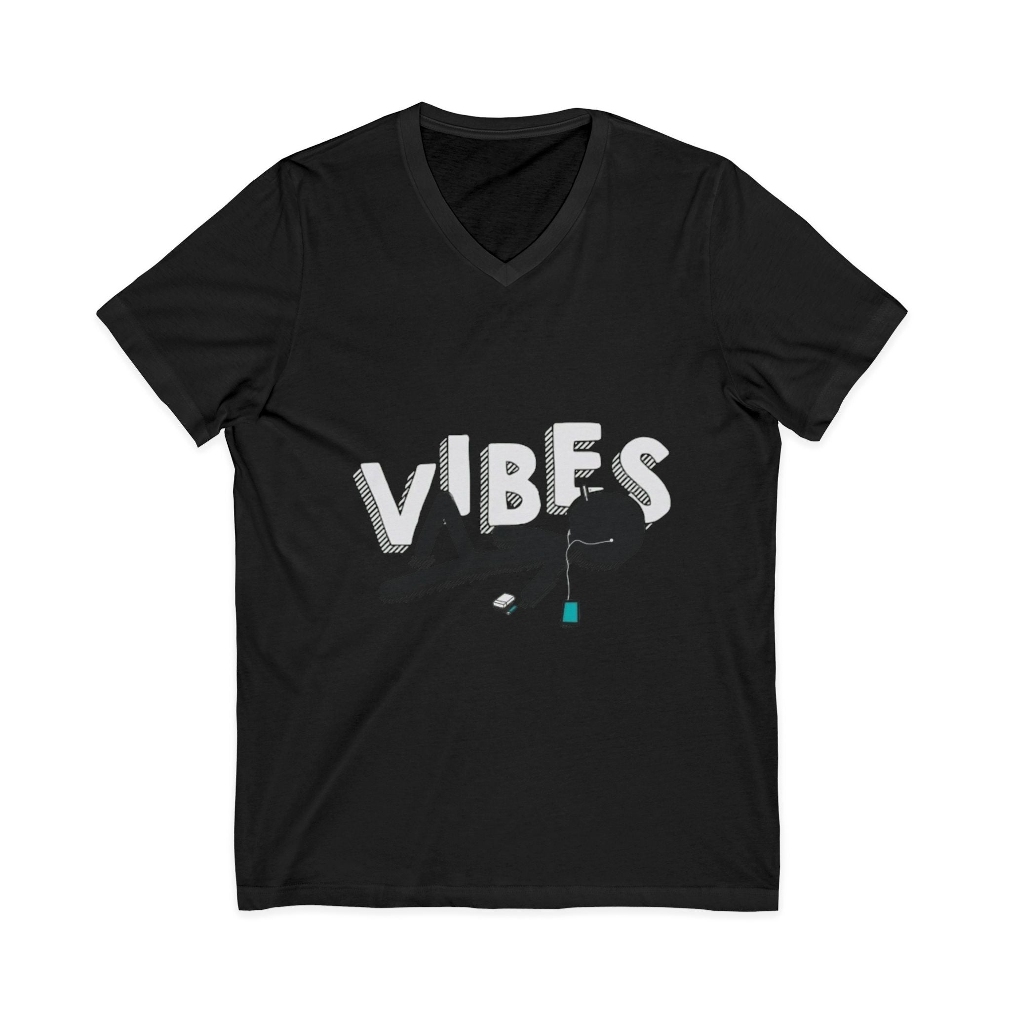 Unisex Jersey Short Sleeve V-Neck Tee