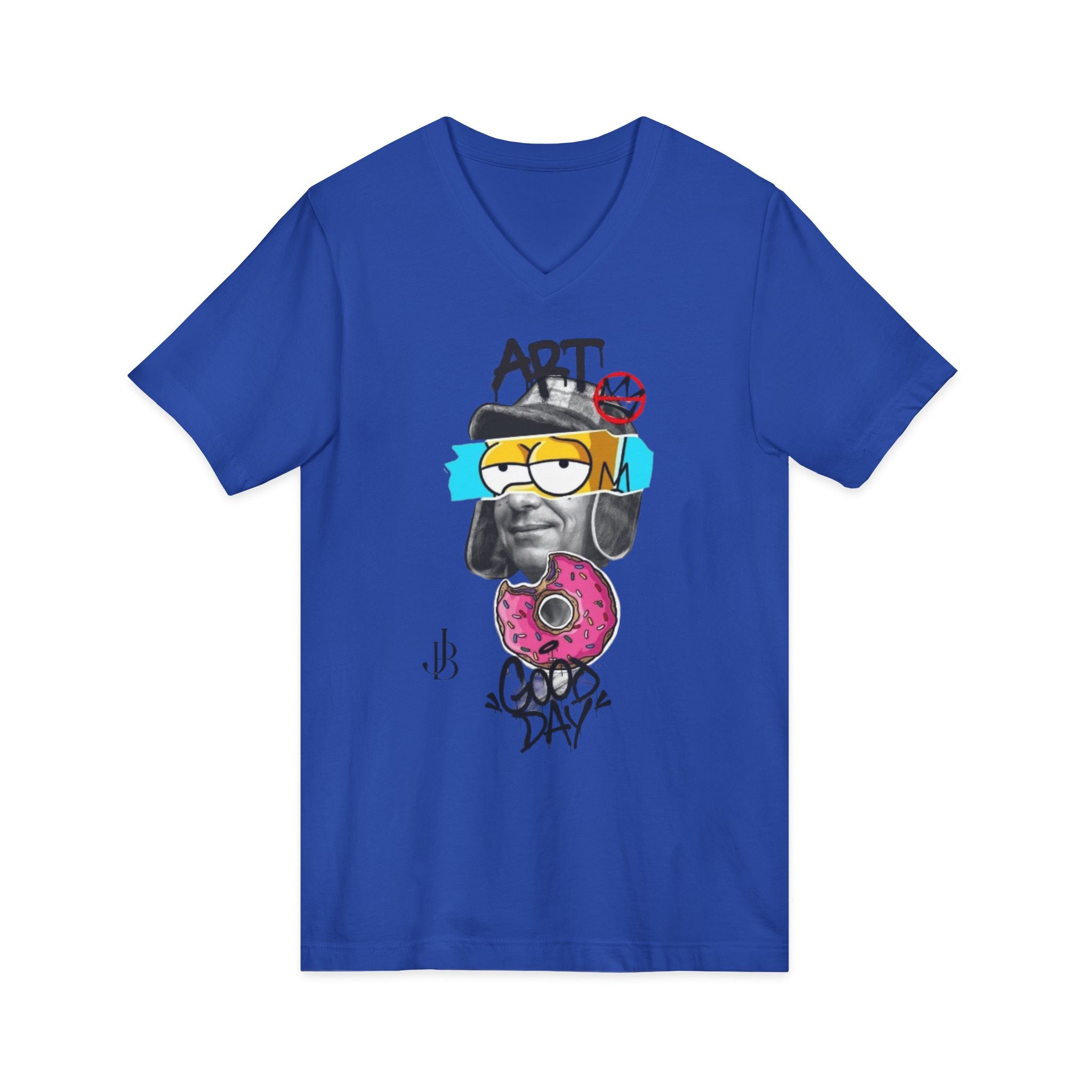 Unisex Jersey Short Sleeve V-Neck Tee