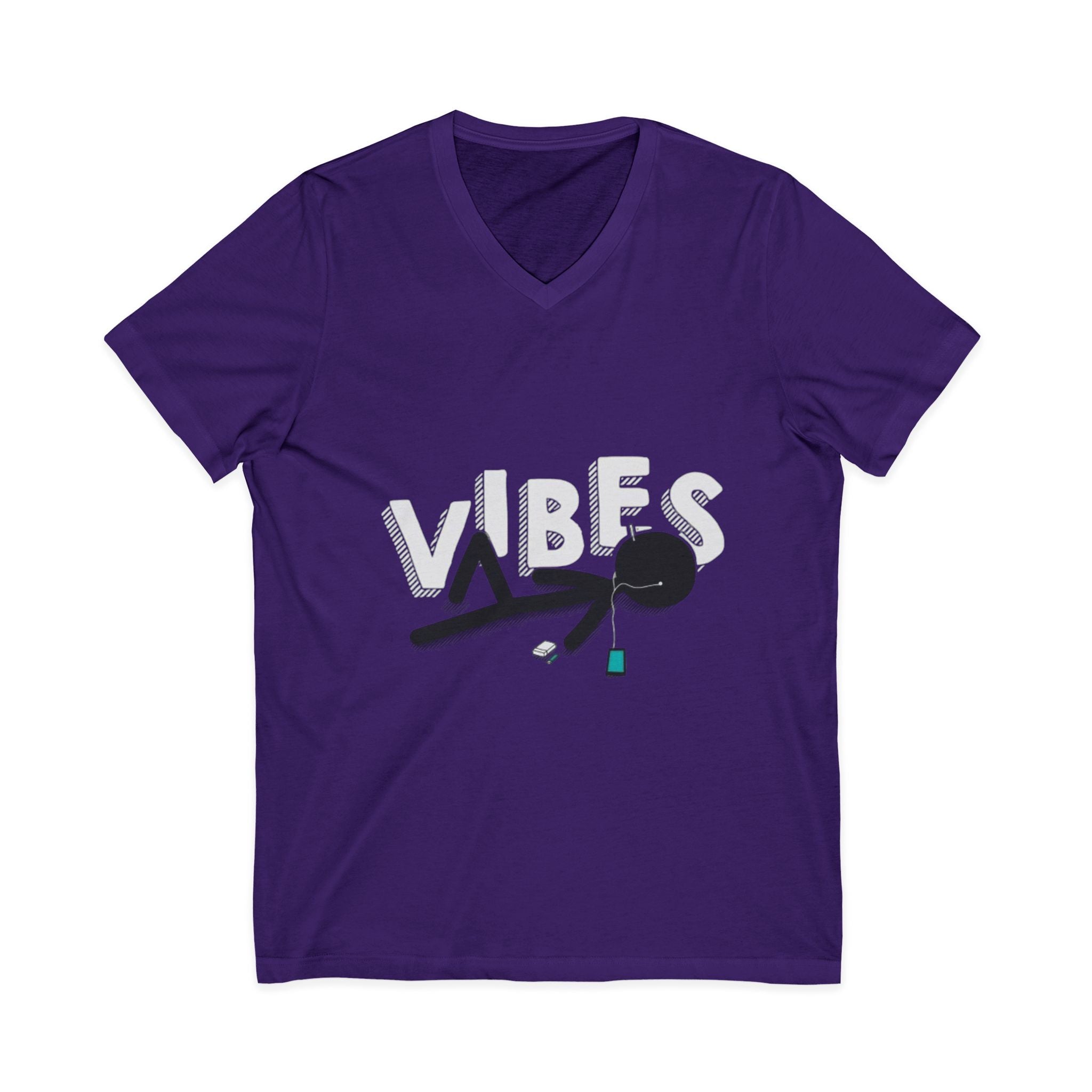 Unisex Jersey Short Sleeve V-Neck Tee