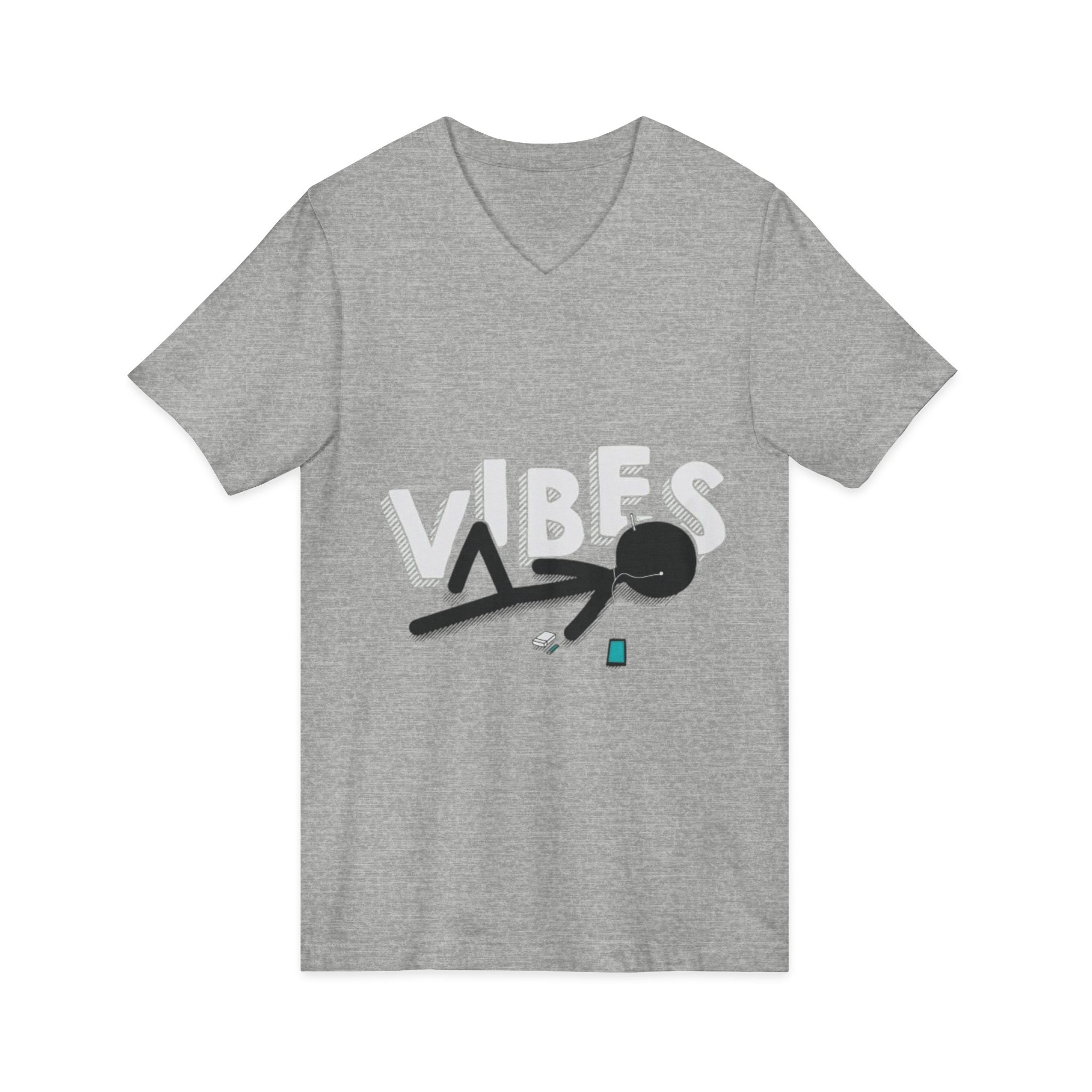 Unisex Jersey Short Sleeve V-Neck Tee