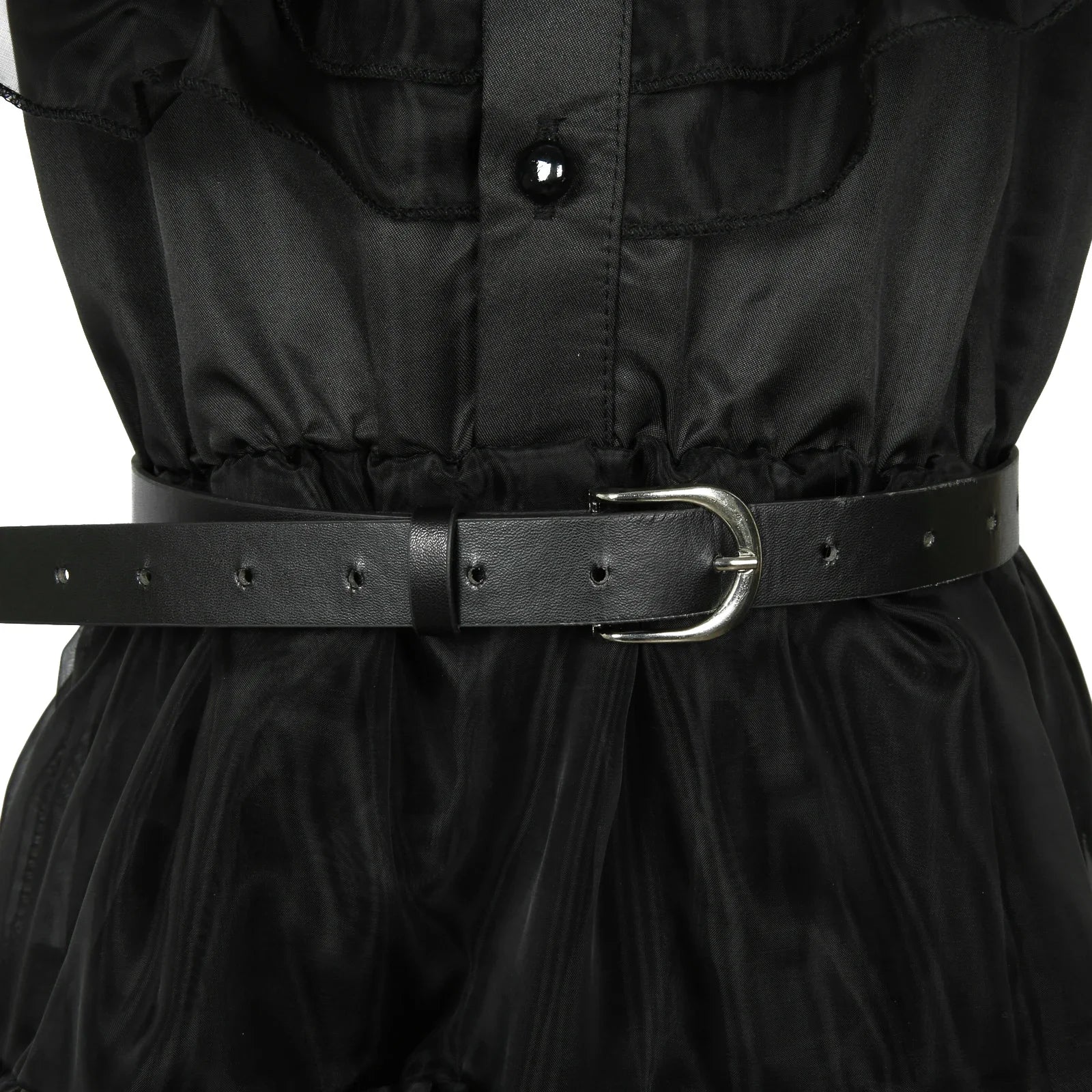 ﻿ Wednesday Addams Cosplay Dress For Girl Kids Movie Black Dress Adult Women's Dress Halloween Carnival Party Role Play Set