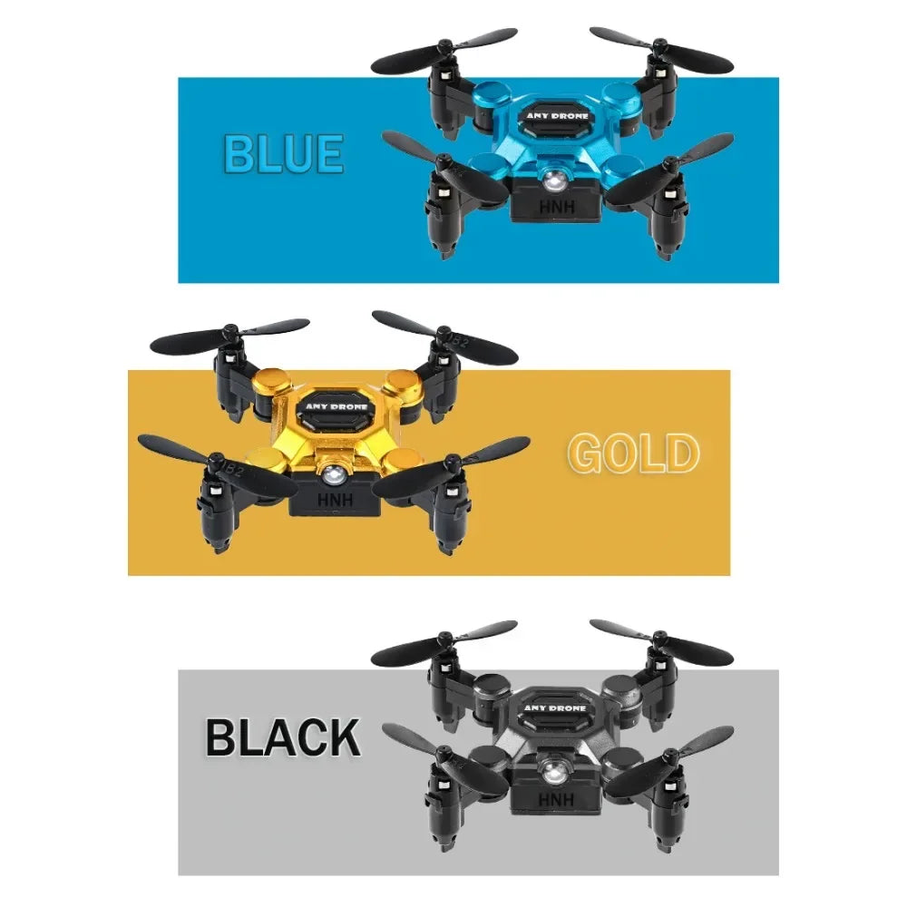 Foldable Mini Drone with 4K Camera, RC Drone for Kids and Adults, FPV Drone Quadcopter with 360 Flip,Trajectory Flight-Gold