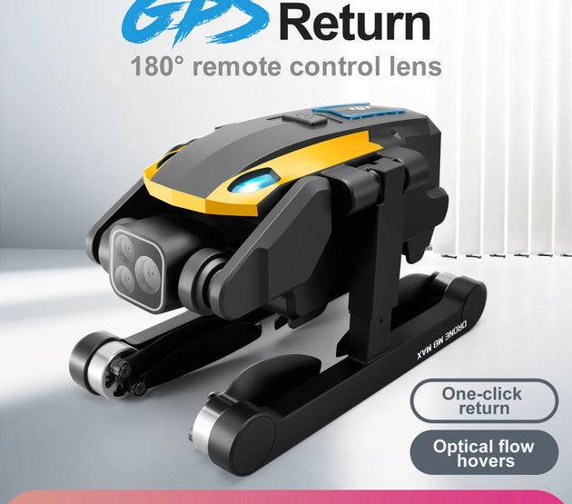 2024 M8Pro RC Drone 4K Professinal With 1080P Wide Angle HD Camera Foldable Helicopter WIFI FPV Height Hold Gift Toy