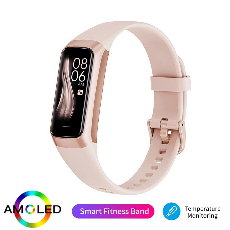 LIGE Amoled Smart Watch Men 2025 Smart Band Women Heart Rate Blood Smartwartch Waterproof Smart Bracelet Sport Fitness Tracker