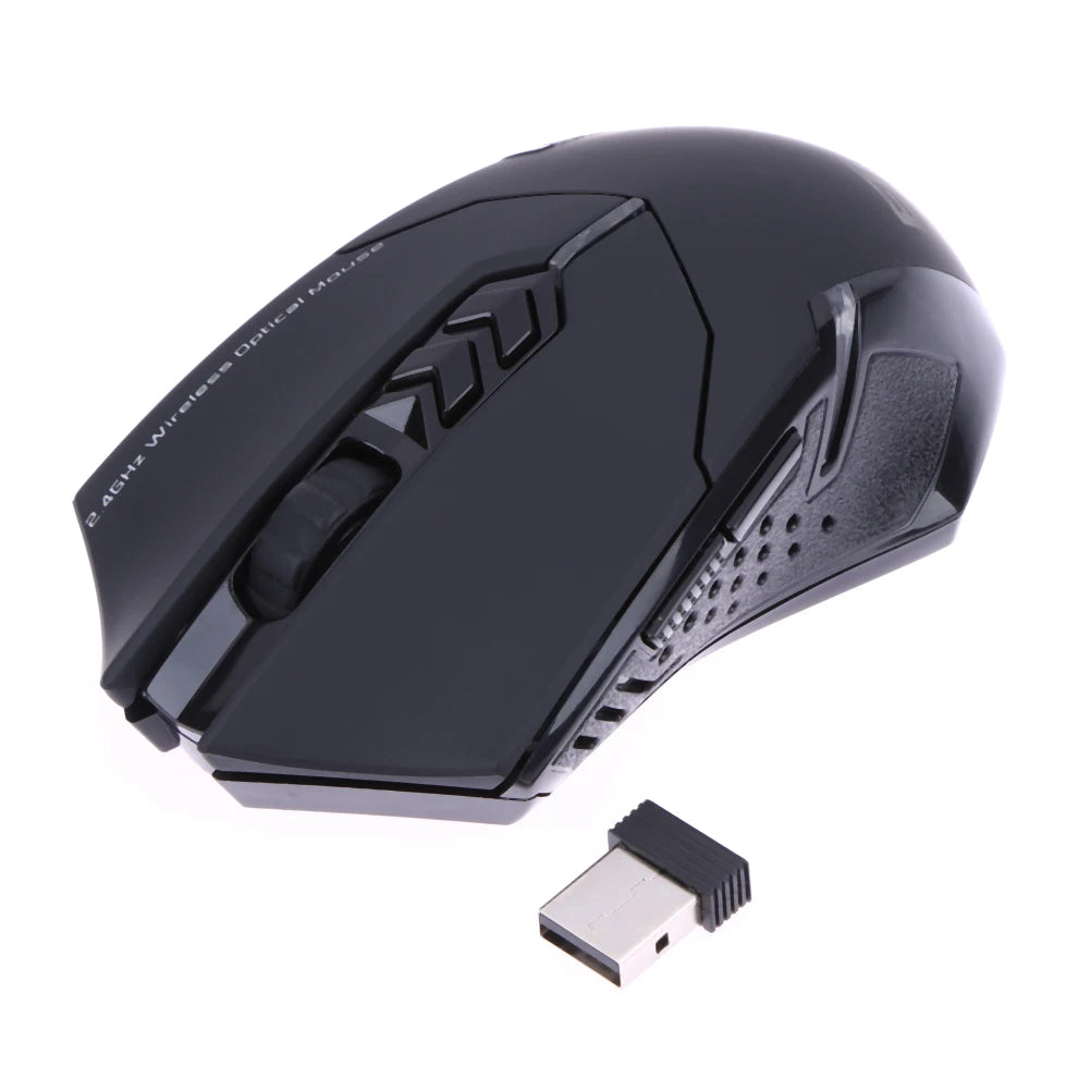 2.4GHz Wireless Mouse Optical Mice with USB Receiver 800-2400 DPI Gaming Mouse 7 Buttons Ergonomic Mice for Laptop PC Computer