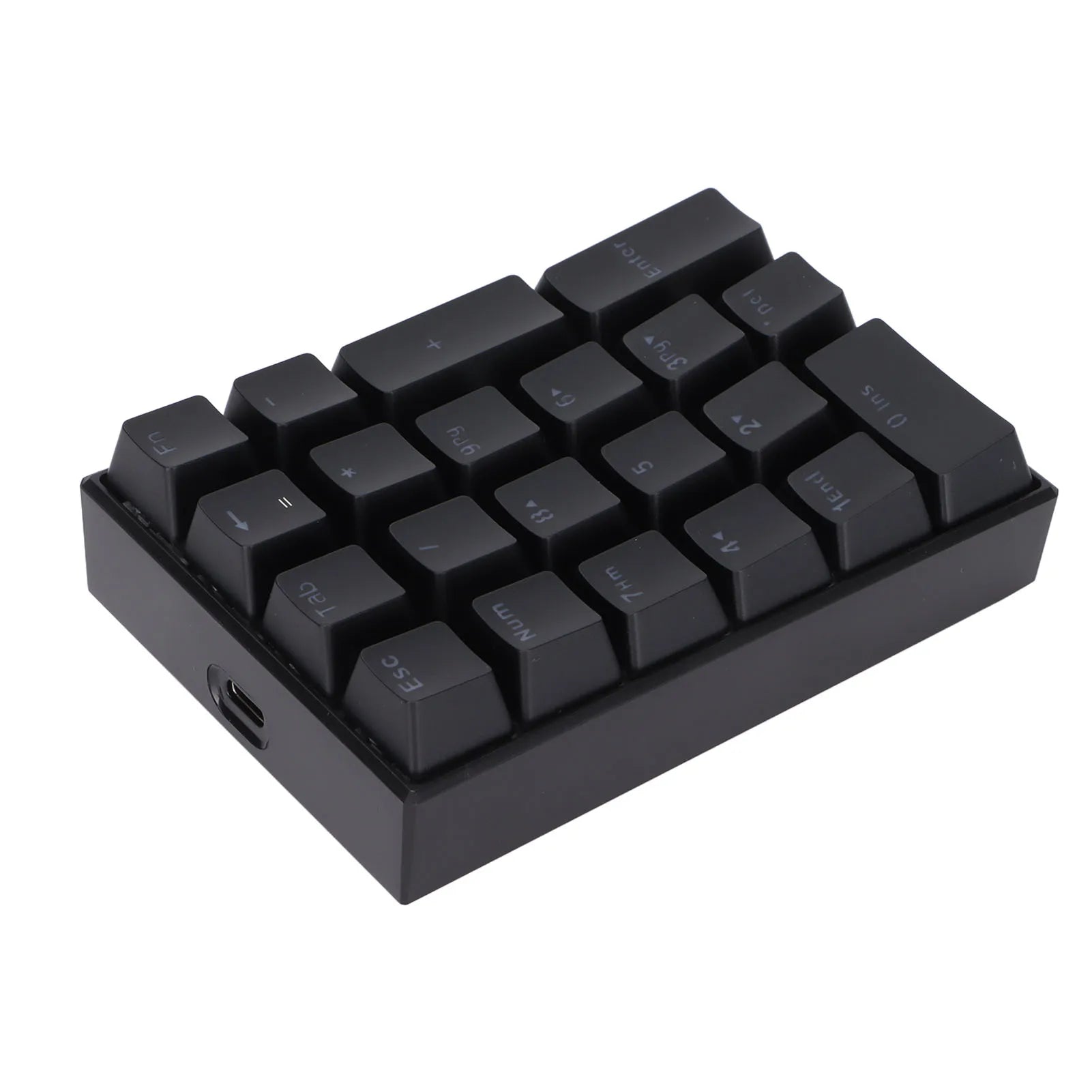 Wired Keyboard Stepped Keycap Fadeless Durable Backlit 21 Keys LED Mechanical Keyboard