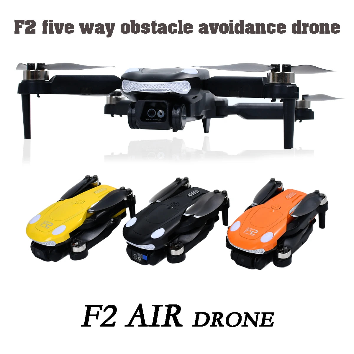 F2 4K Ultra HD Drone Tracking Intelligent Flight Modes Long Battery Life Foldable Design for Travel Aerial Photography