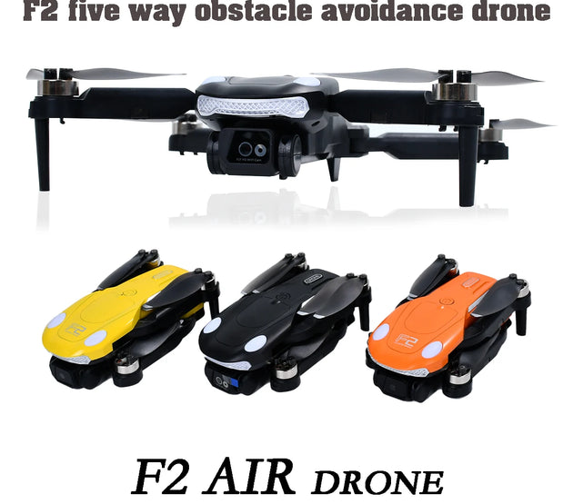 F2 4K Ultra HD Drone Tracking Intelligent Flight Modes Long Battery Life Foldable Design for Travel Aerial Photography