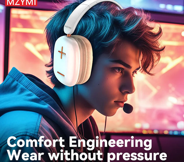 MZYMI Bluetooth Headphone B300 Over Ear Headset Foldable Wireless/Wired Sport Gaming 3D HiFi Headset For Android iOS