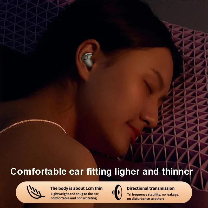 Sleep Earbuds for Side Sleepers Invisible Bluetooth Ear Buds 6H Playback Comfortable Sleeping Headphone for Sleeping,Travel,Work