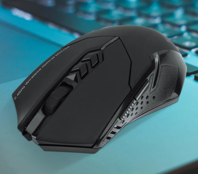 2.4GHz Wireless Mouse Optical Mice with USB Receiver 800-2400 DPI Gaming Mouse 7 Buttons Ergonomic Mice for Laptop PC Computer