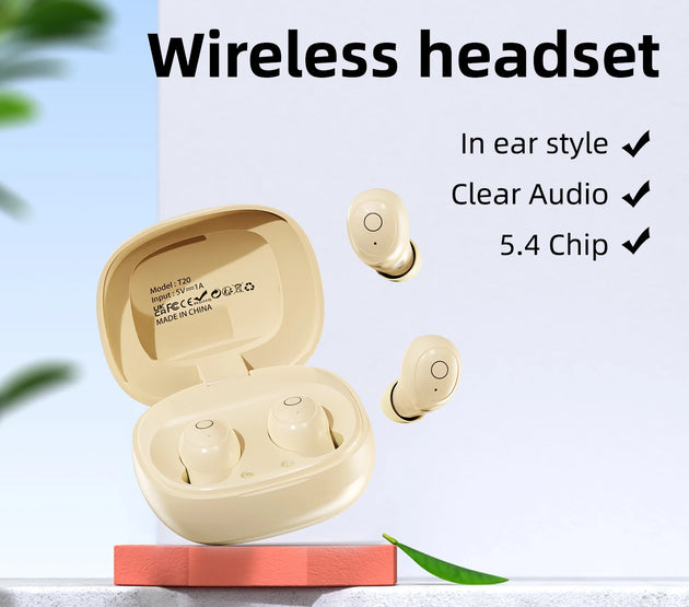 In ear wireless Bluetooth earphones sleep earbuds with long battery life, lossless audio, suitable for fitness