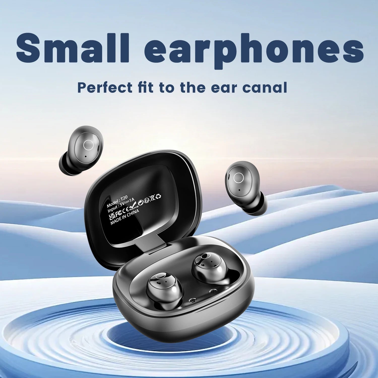 In ear wireless Bluetooth earphones sleep earbuds with long battery life, lossless audio, suitable for fitness