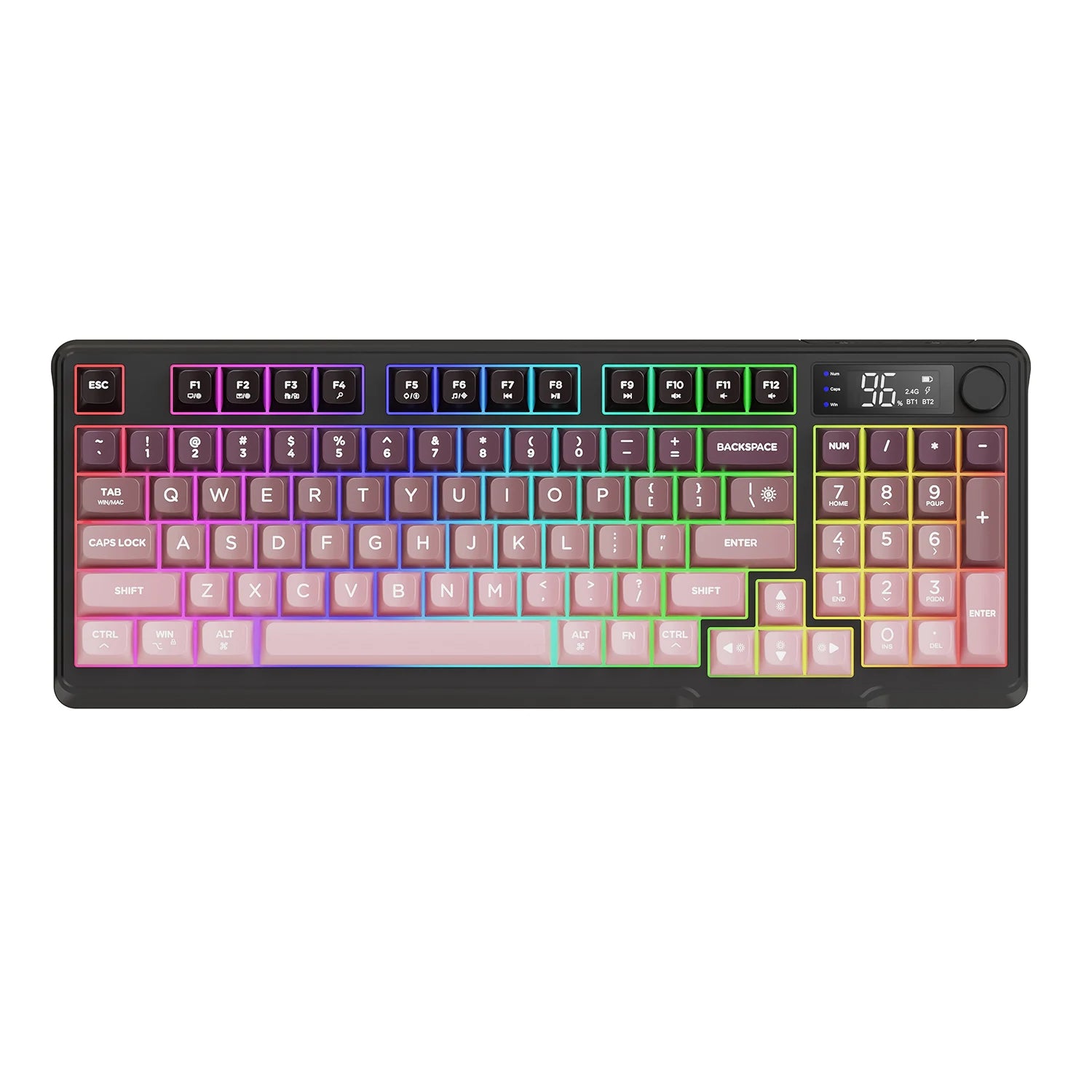 MAMBASNAKE x FREEWOLF M96 Wireless Gaming Keyboard Creamy Membrane with Rainbow Backlight
