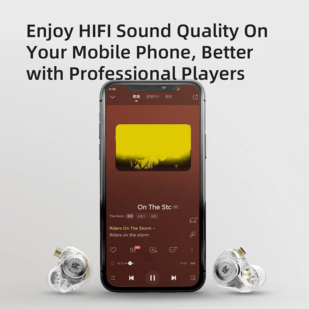 Earphone Monitor Headphones In Ear Earbuds Sport Noise Headphones HIFI Bass Earbuds Games Earphones with Mic