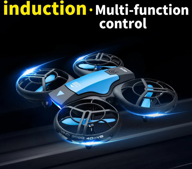 V8 New Mini Drone 4k profession HD 1080P Wide Angle Camera WiFi FPV RC Dron Height Keep Drones Helicopter Kids Toys 4DRC