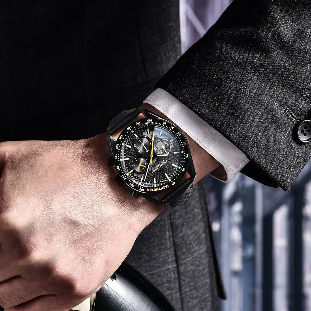 2025 New PAGANI DESIGN V2 Dark Moon Men's Watches Top Luxury Quartz Watch For Men Chronograph AR Sapphire Mirror Waterproof Gift