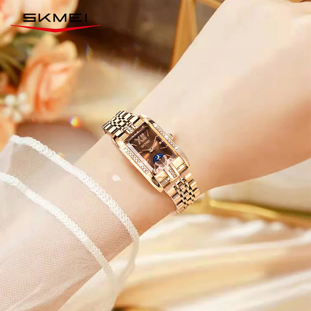 New Fashion Stainless Steel Date Women Watches Casual 30M Waterproof Girl Ladies Wristwatch Female Clock Relogio Feminino